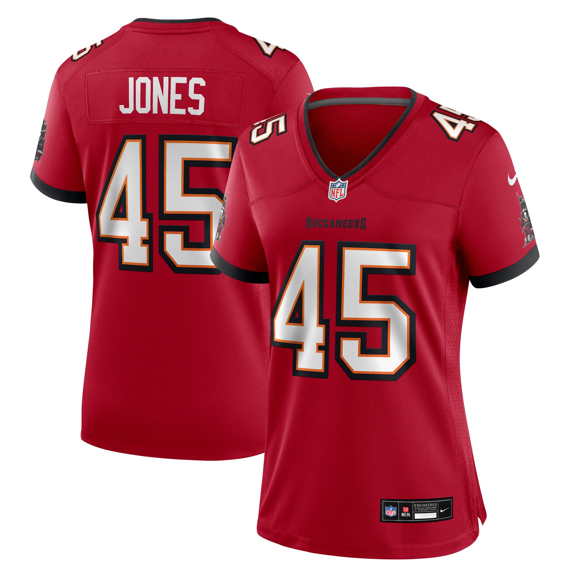 Deion Jones Tampa Bay Buccaneers Women's Team Game Jersey - Red