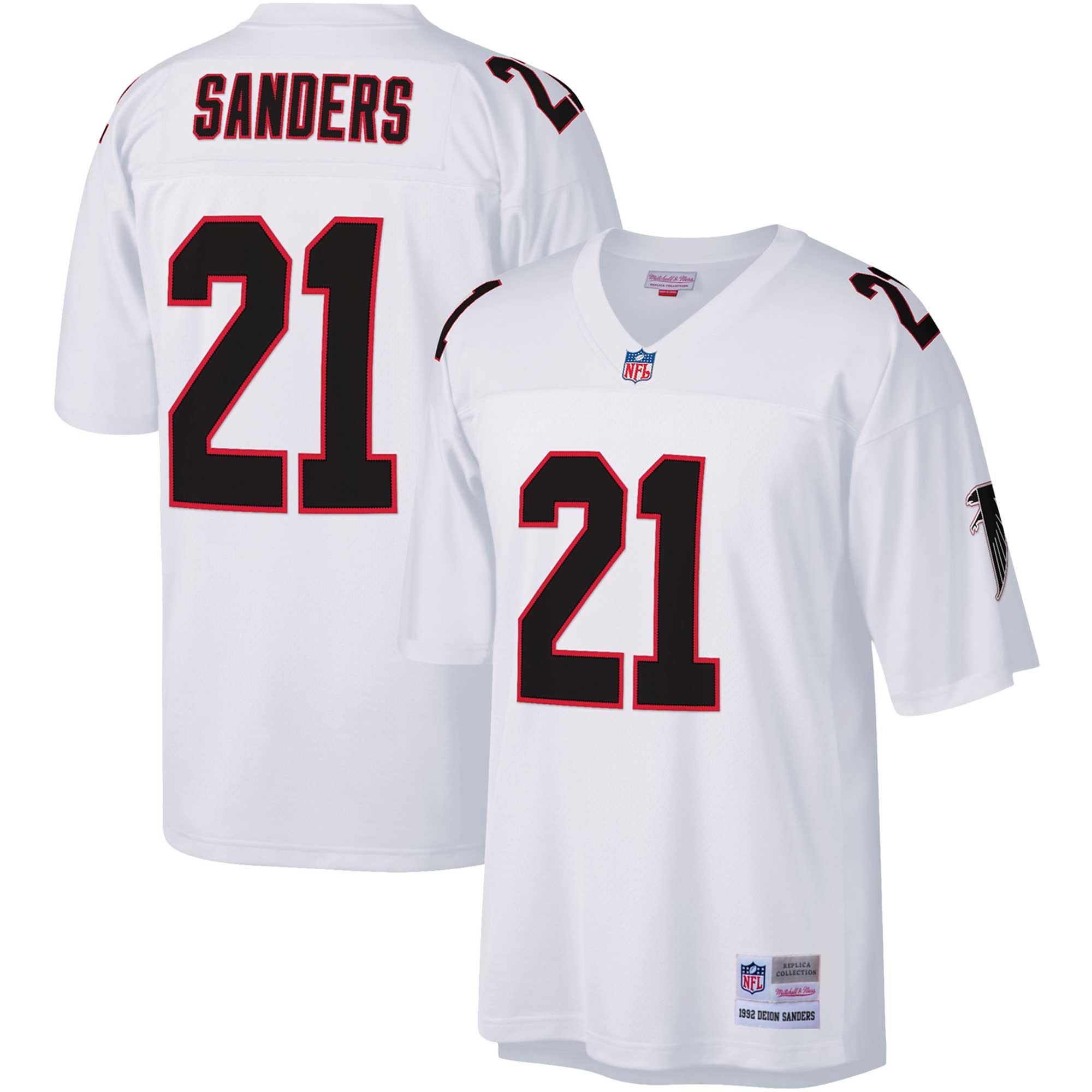 Deion Sanders Atlanta Falcons Big & Tall 1992 Retired Player Jersey