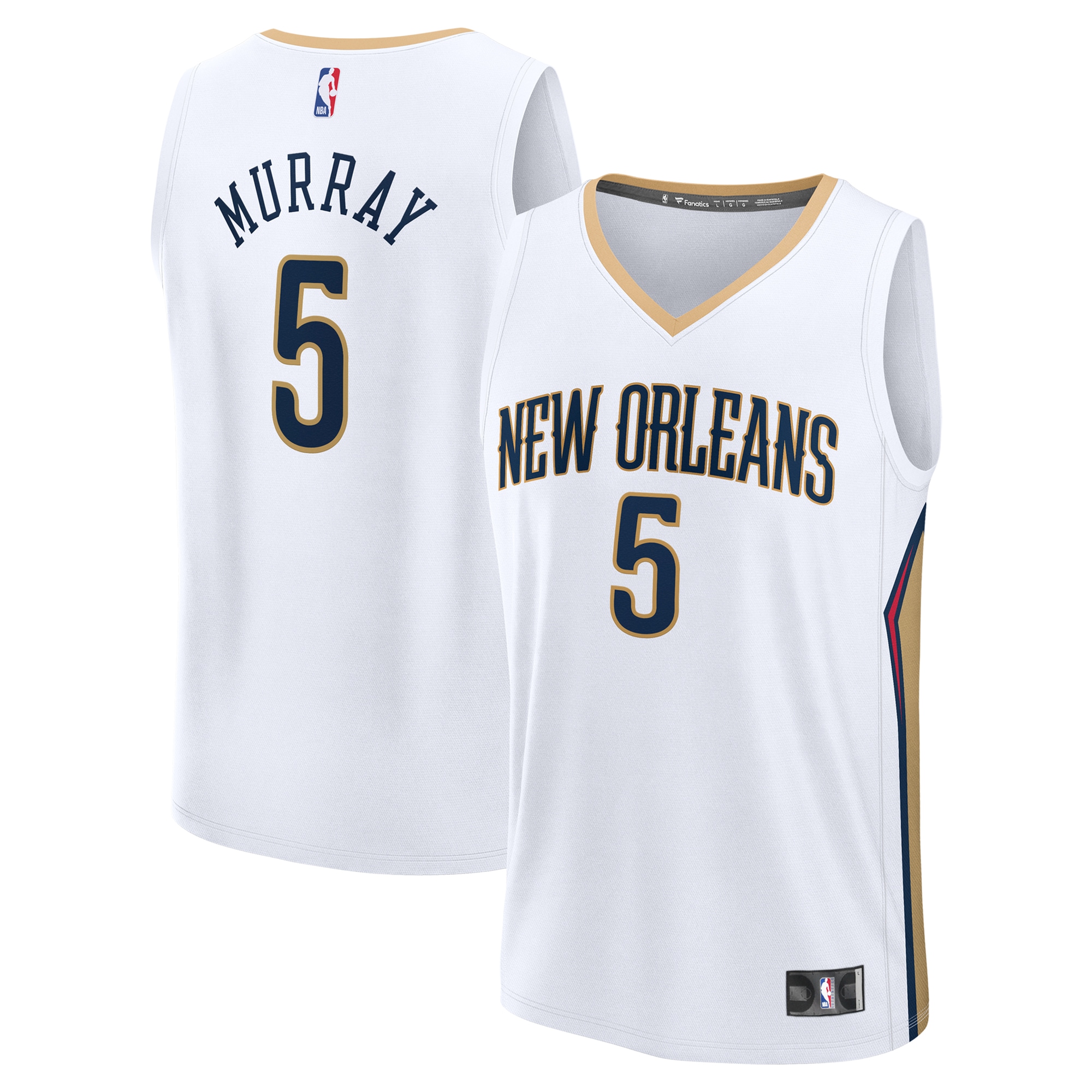 Dejounte Murray New Orleans Pelicans Fanatics Youth Fast Break Player Jersey - Association - White Edition