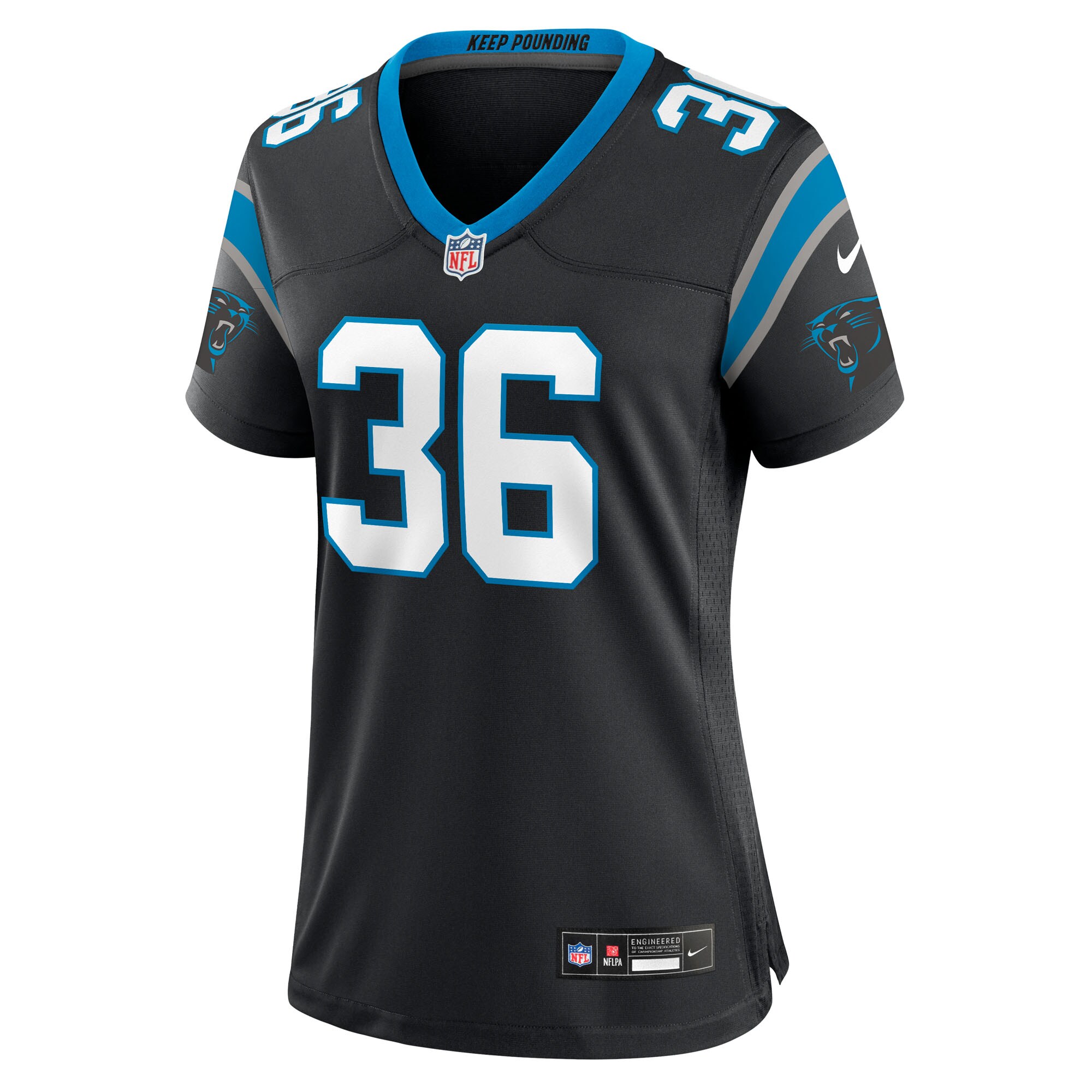 Demani Richardson Carolina Panthers Women’s Team Game Jersey – Black