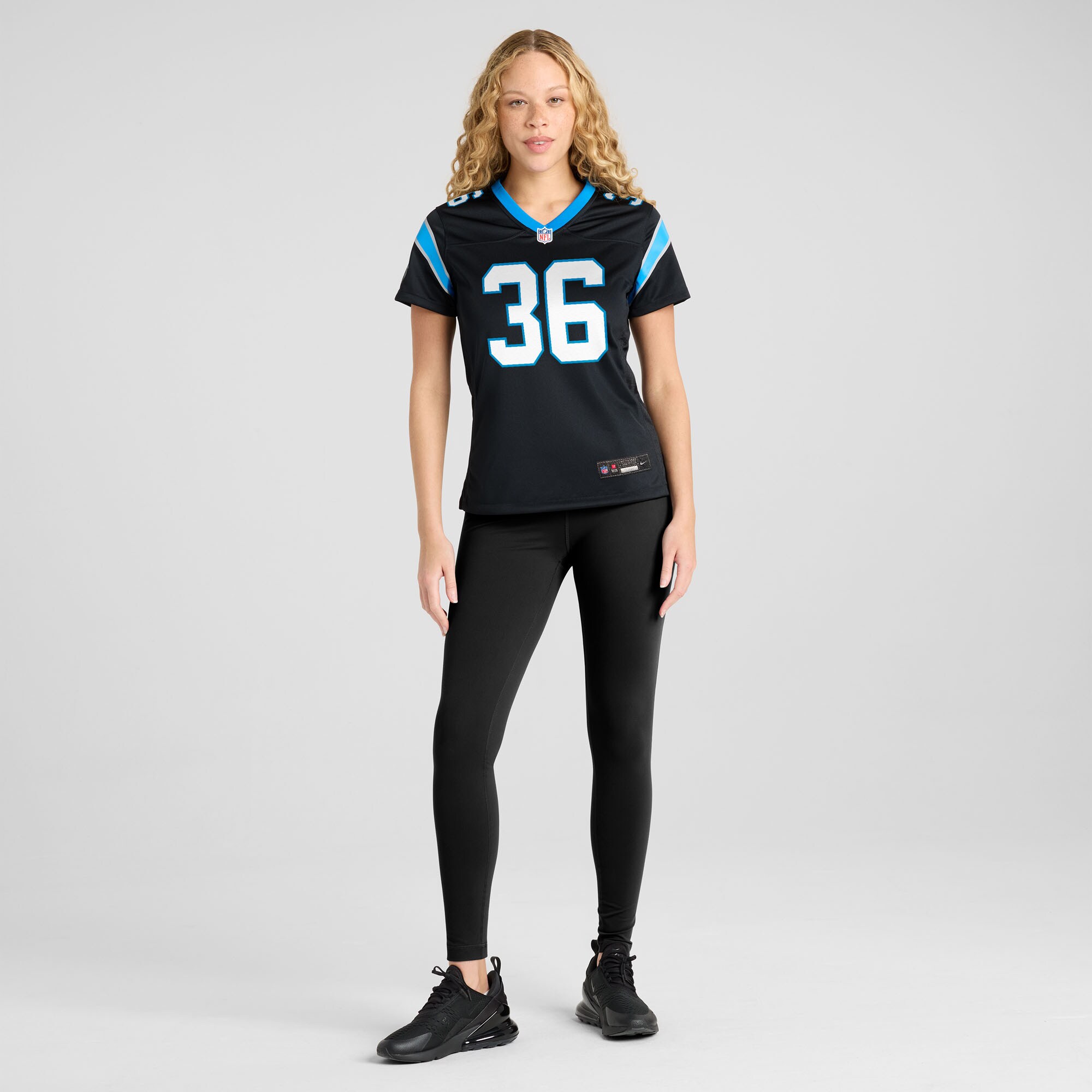 Demani Richardson Carolina Panthers Women’s Team Game Jersey – Black