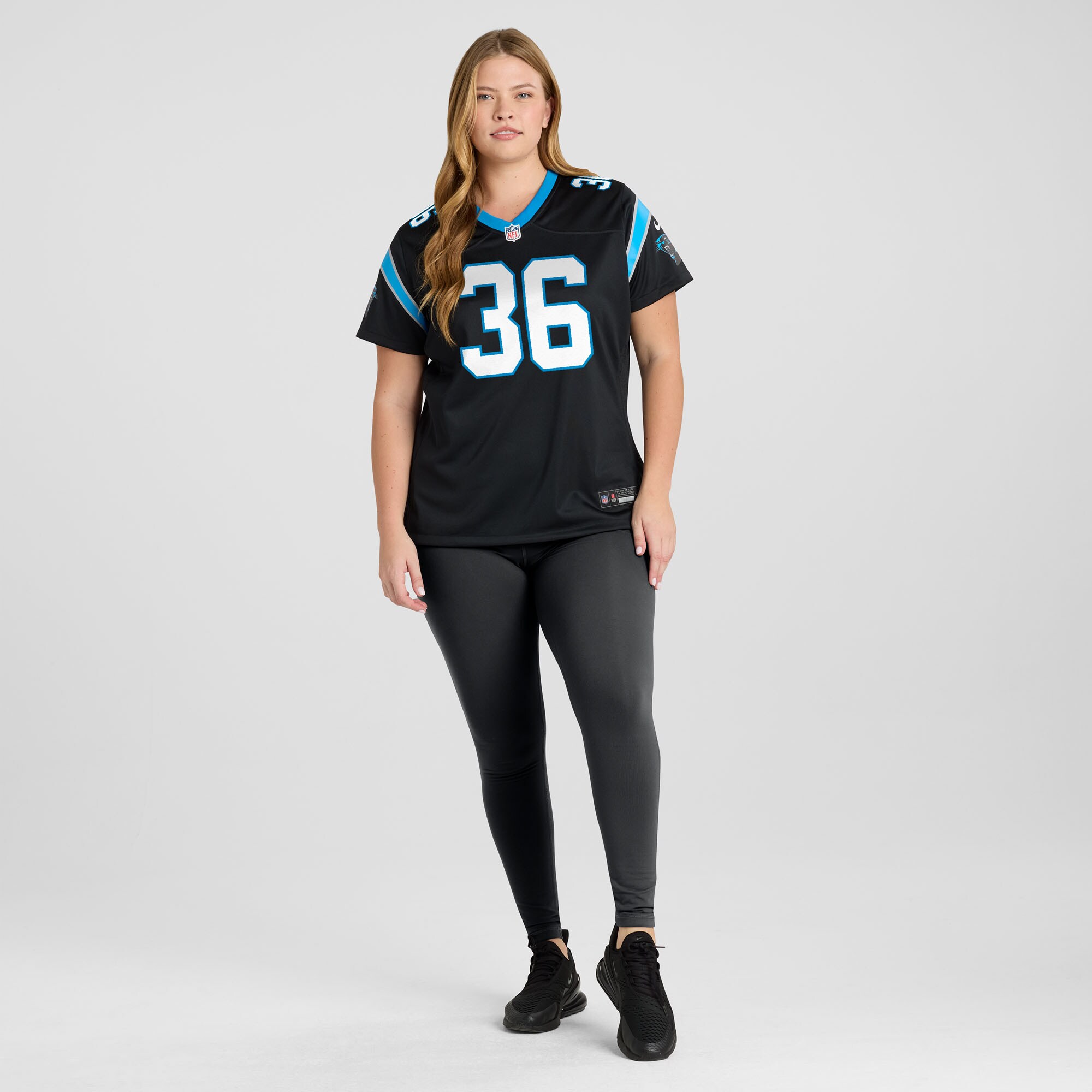 Demani Richardson Carolina Panthers Women’s Team Game Jersey – Black