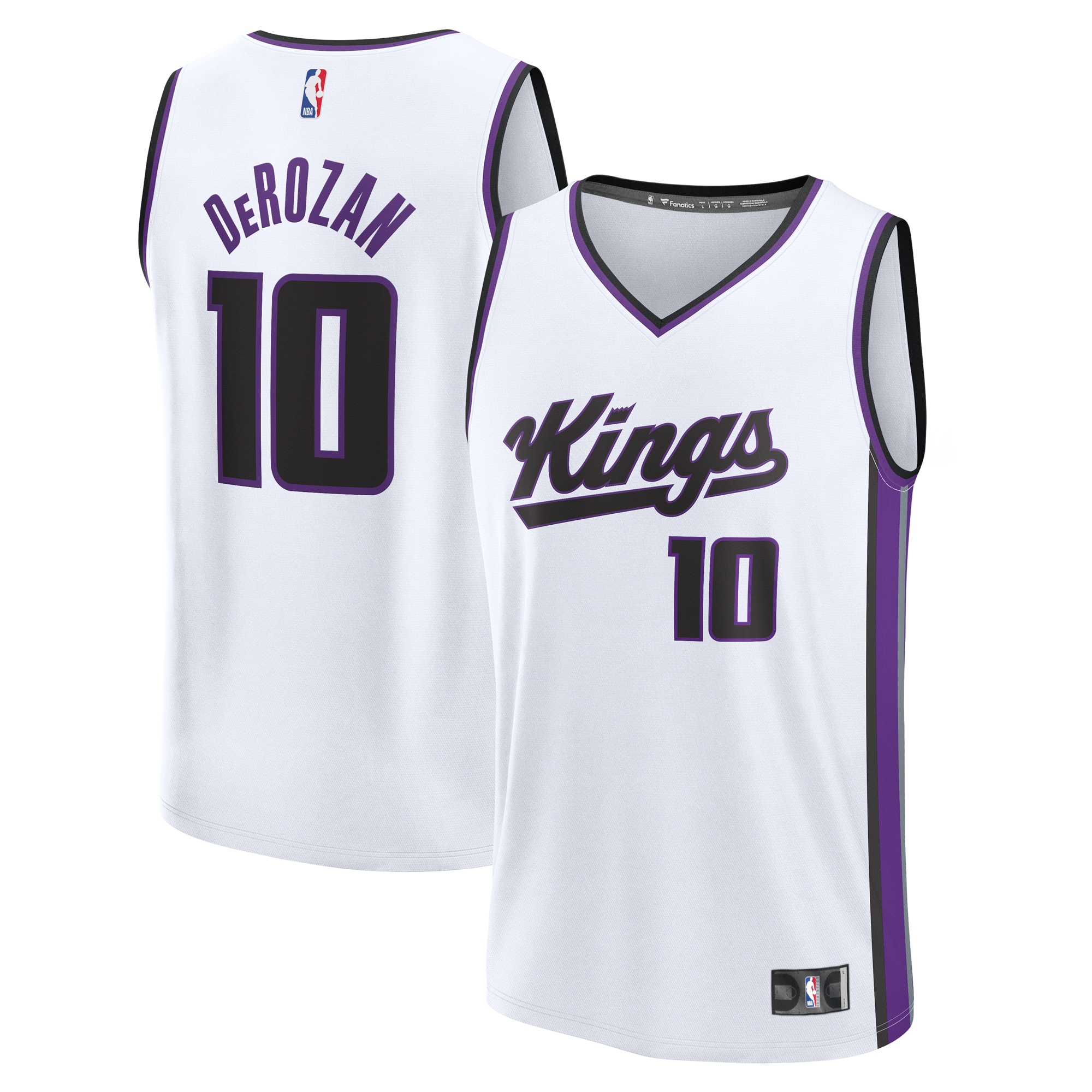 DeMar DeRozan Sacramento Kings Fanatics Youth Fast Break Player Jersey - Association Edition - White