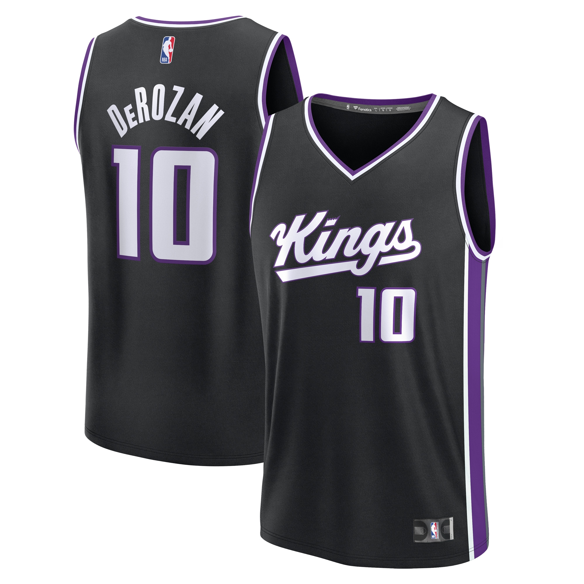 DeMar DeRozan Sacramento Kings Fanatics Youth Fast Break Player Jersey - Icon Edition - Black