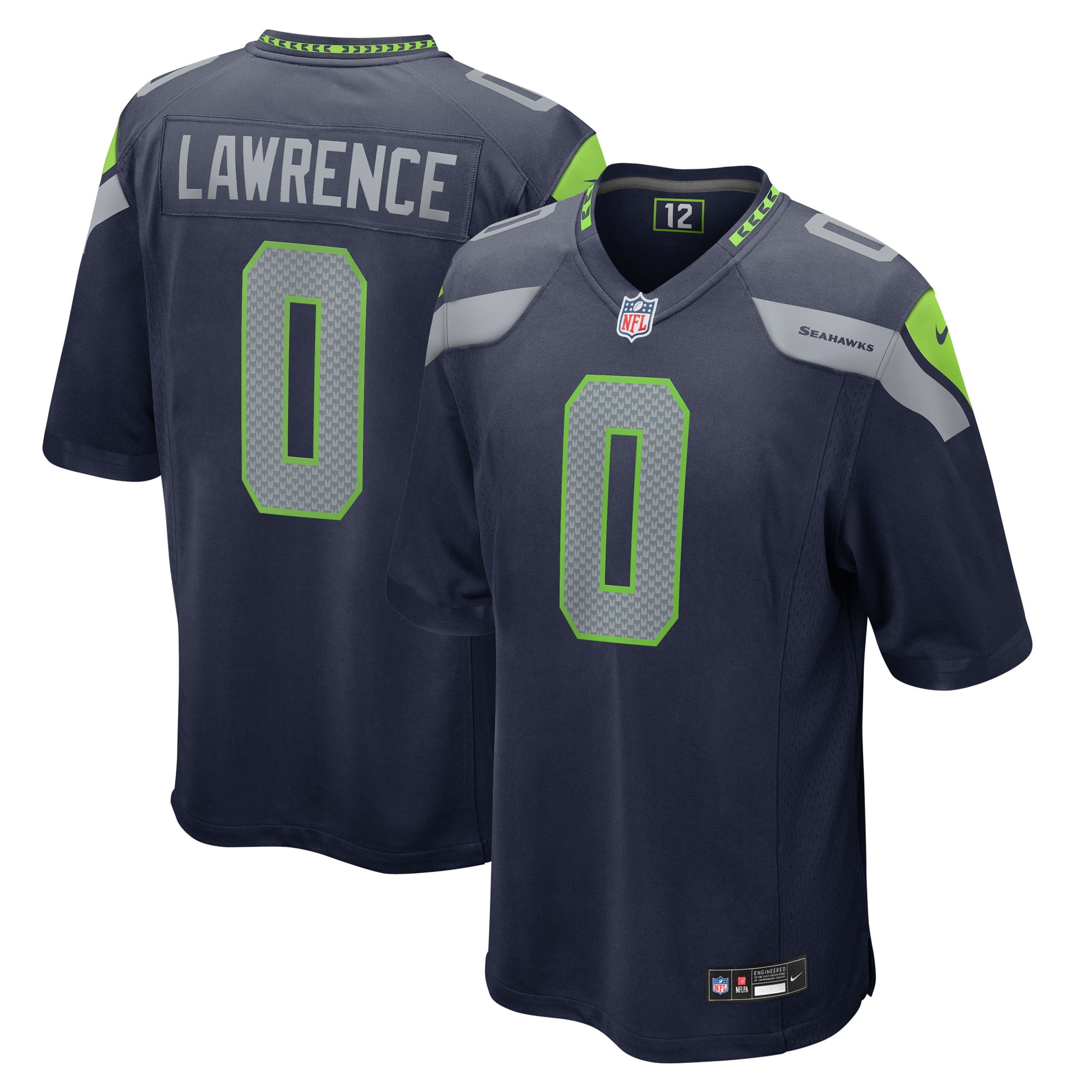 DeMarcus Lawrence Seattle Seahawks Team Game Jersey - College Navy
