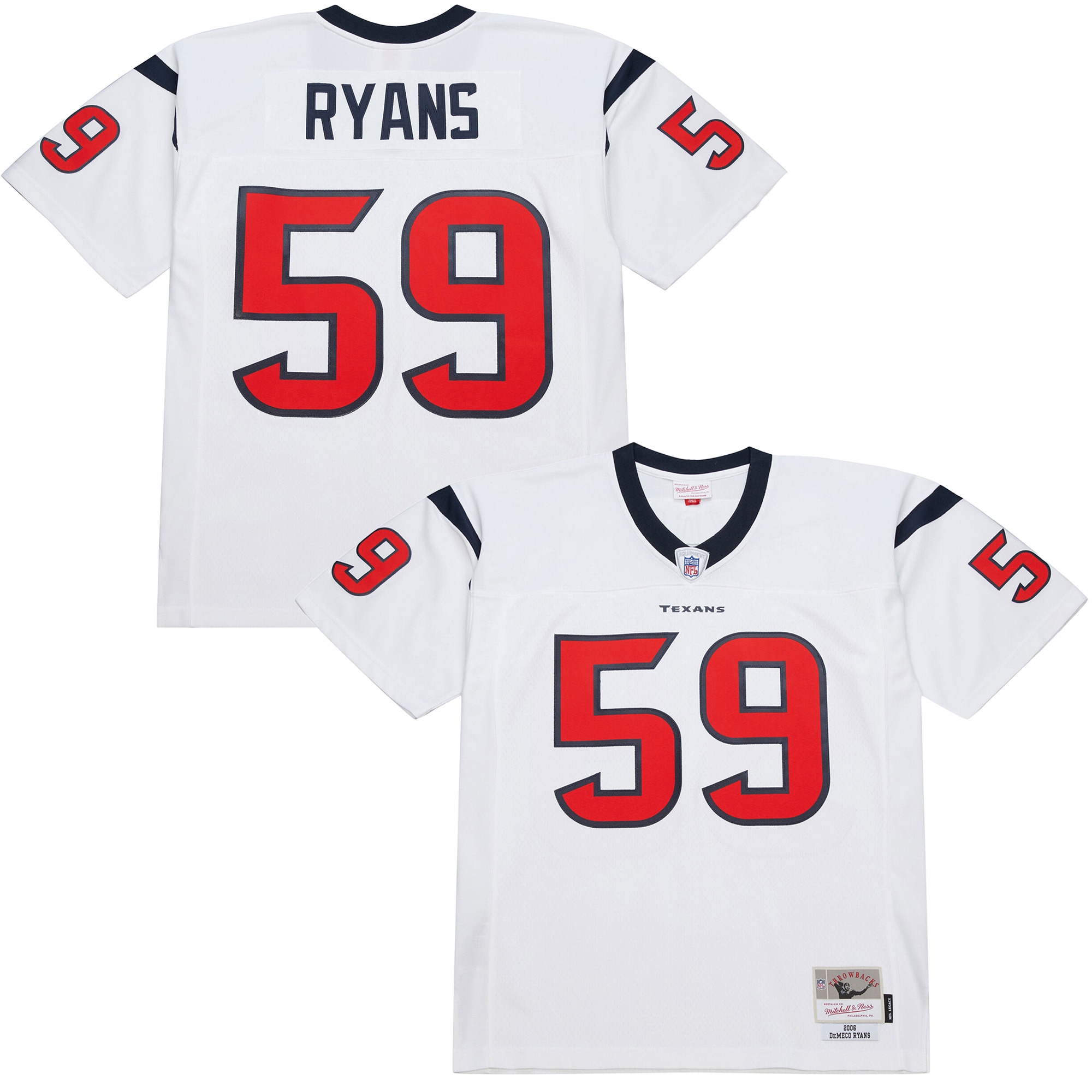 DeMeco Ryans Houston Texans 2006 Legacy Jersey - White