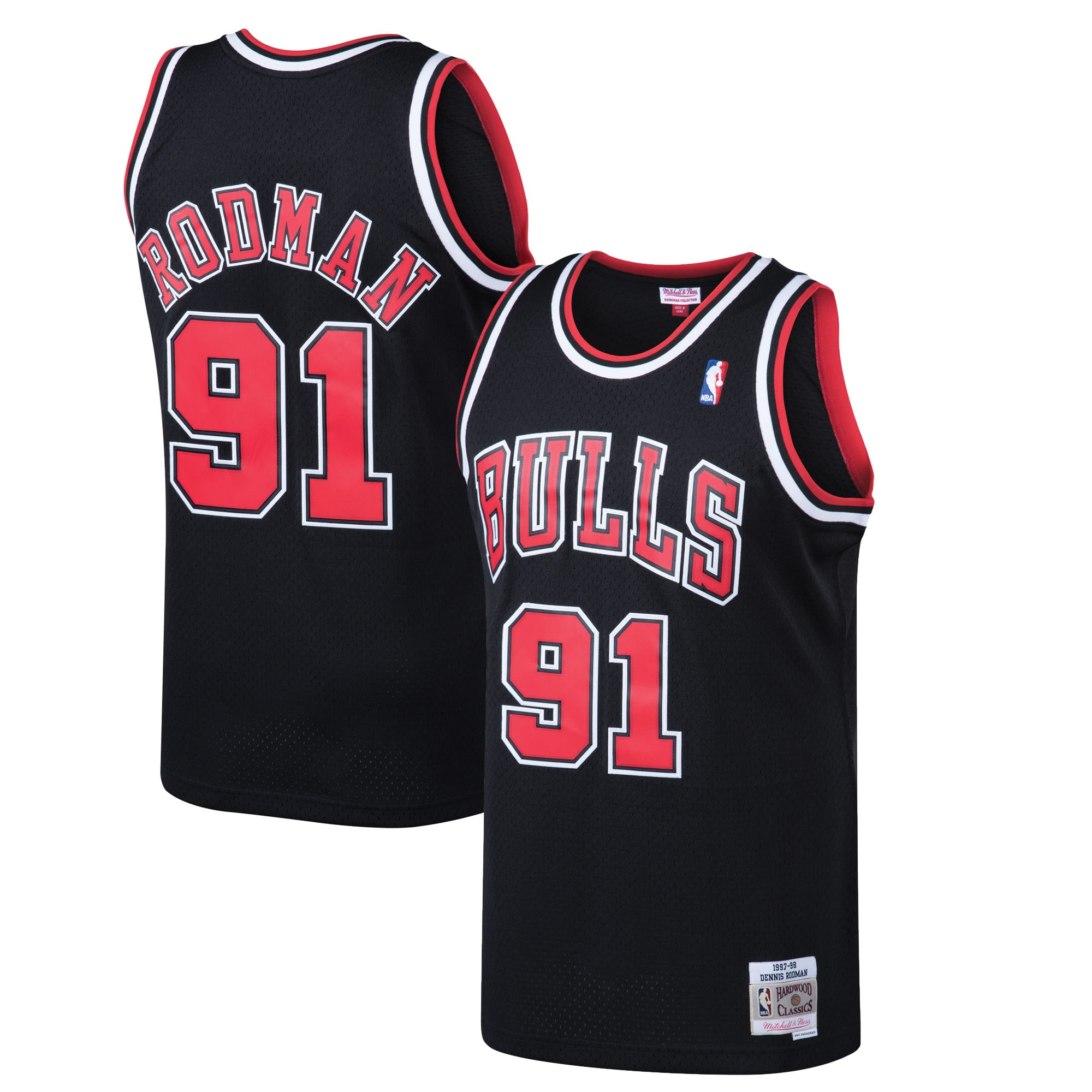 Dennis Rodman Chicago Bulls 1997/98 Hardwood Classics Swingman Jersey