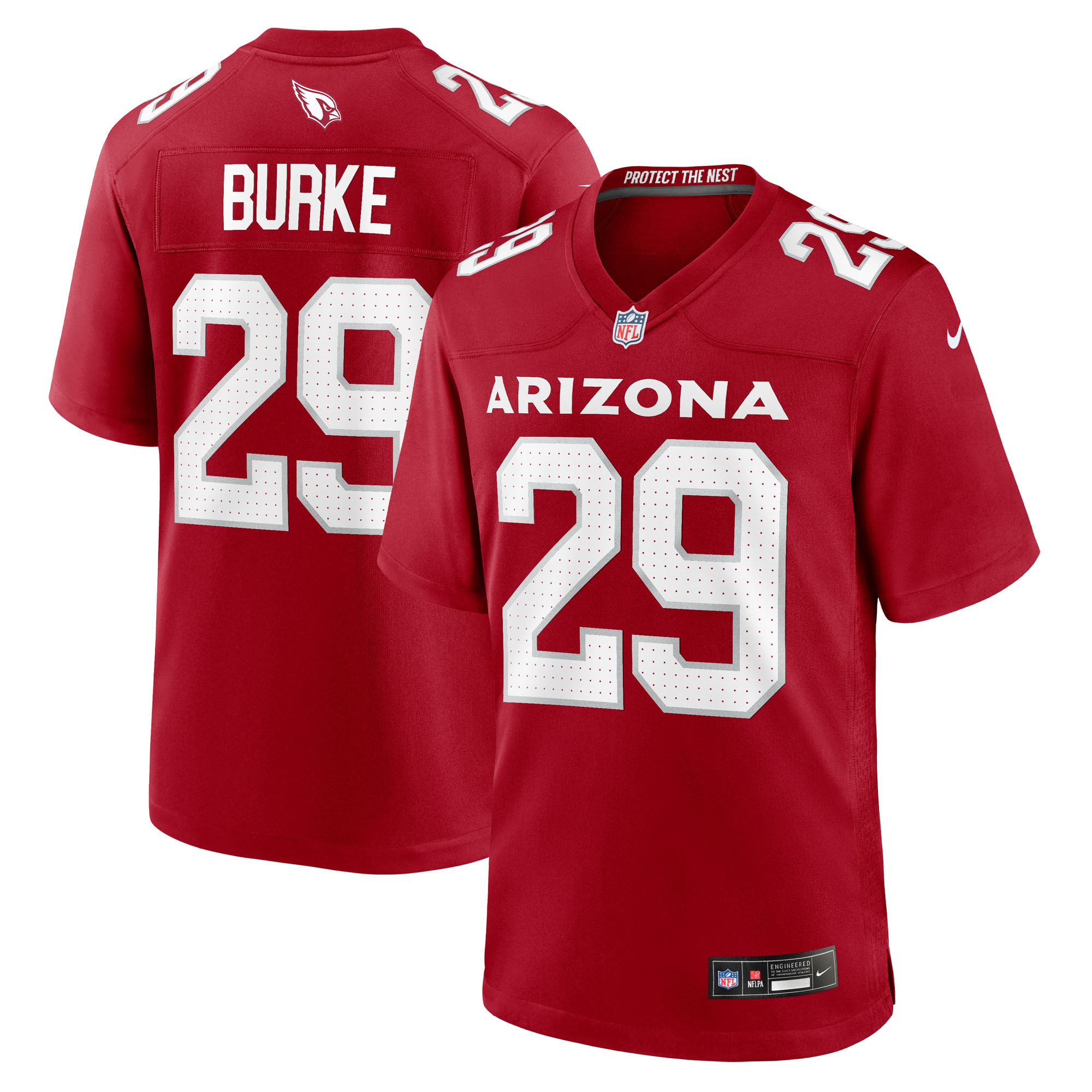 Denzel Burke Arizona Cardinals Team Game Jersey - Cardinal