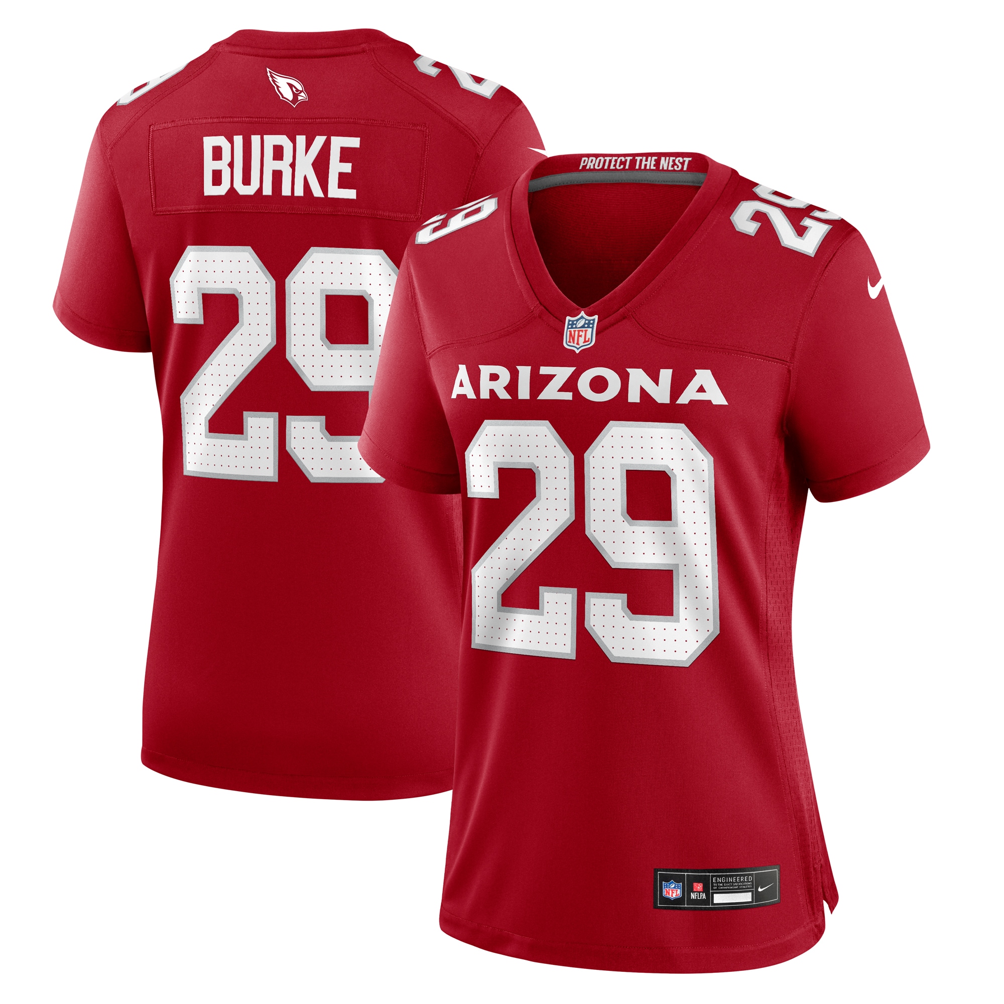 Denzel Burke Arizona Cardinals Women's Team Game Jersey - Cardinal