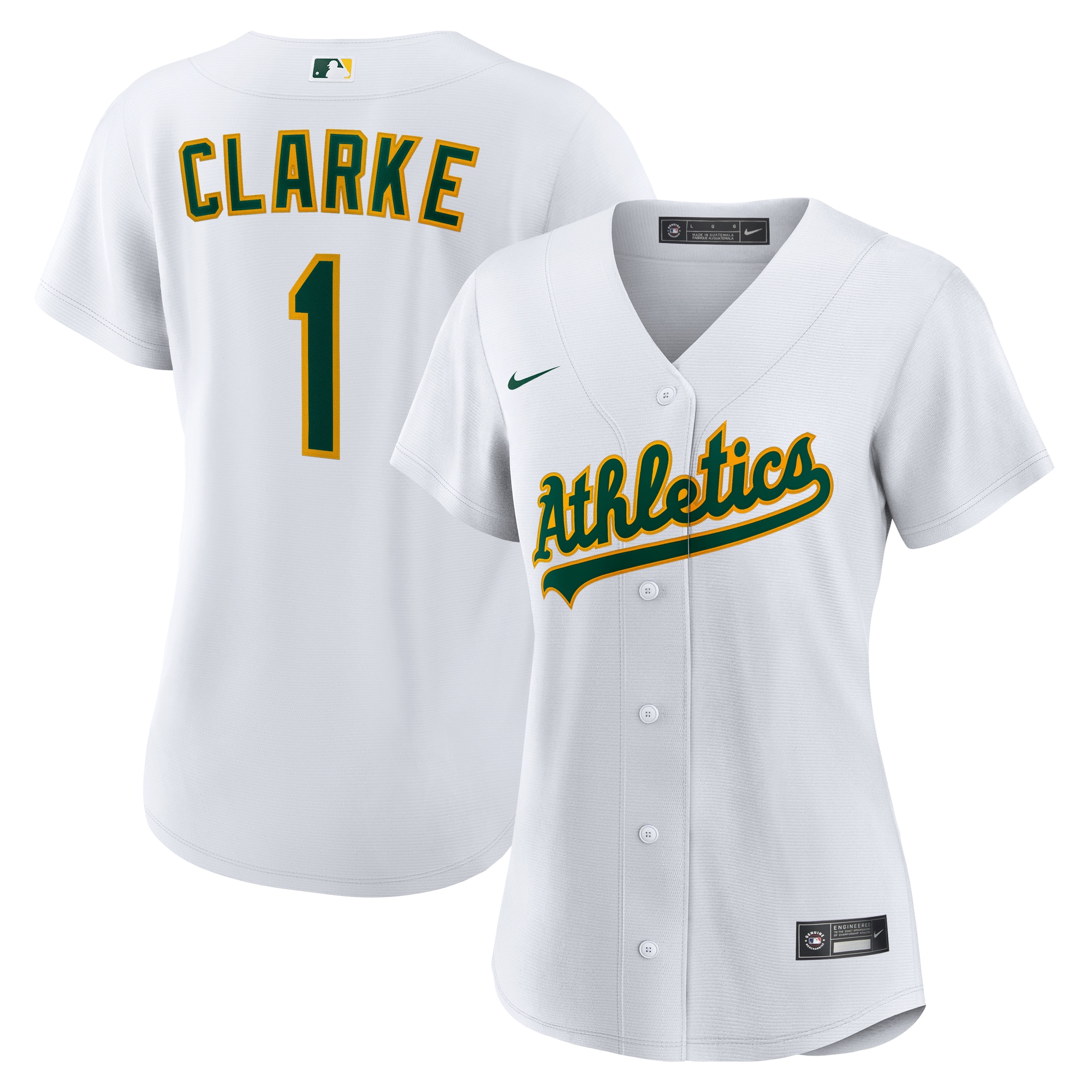 Denzel Clarke Athletics Women's Home Jersey - White