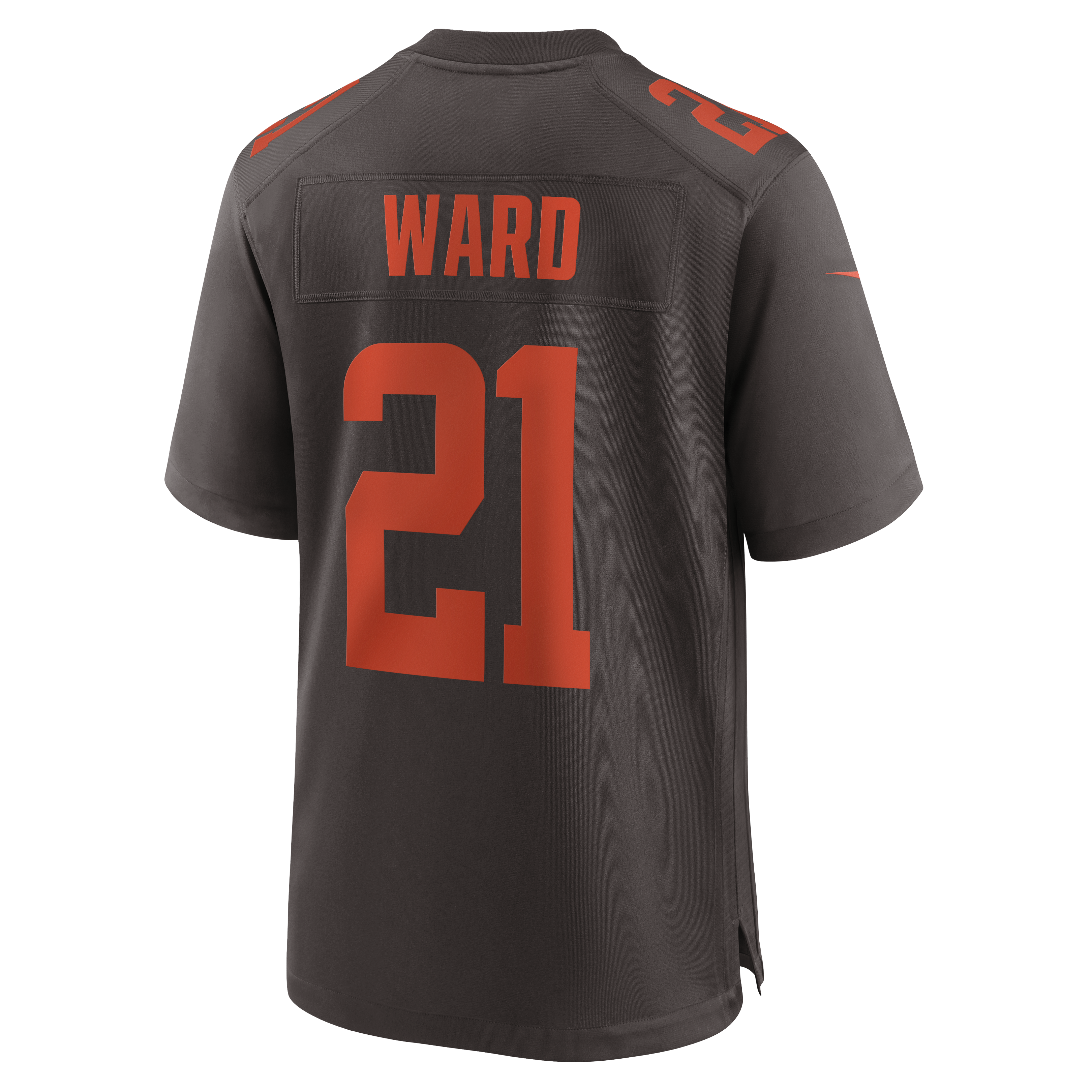 Denzel Ward Cleveland Browns Alpha Dawg Game Jersey – Brown