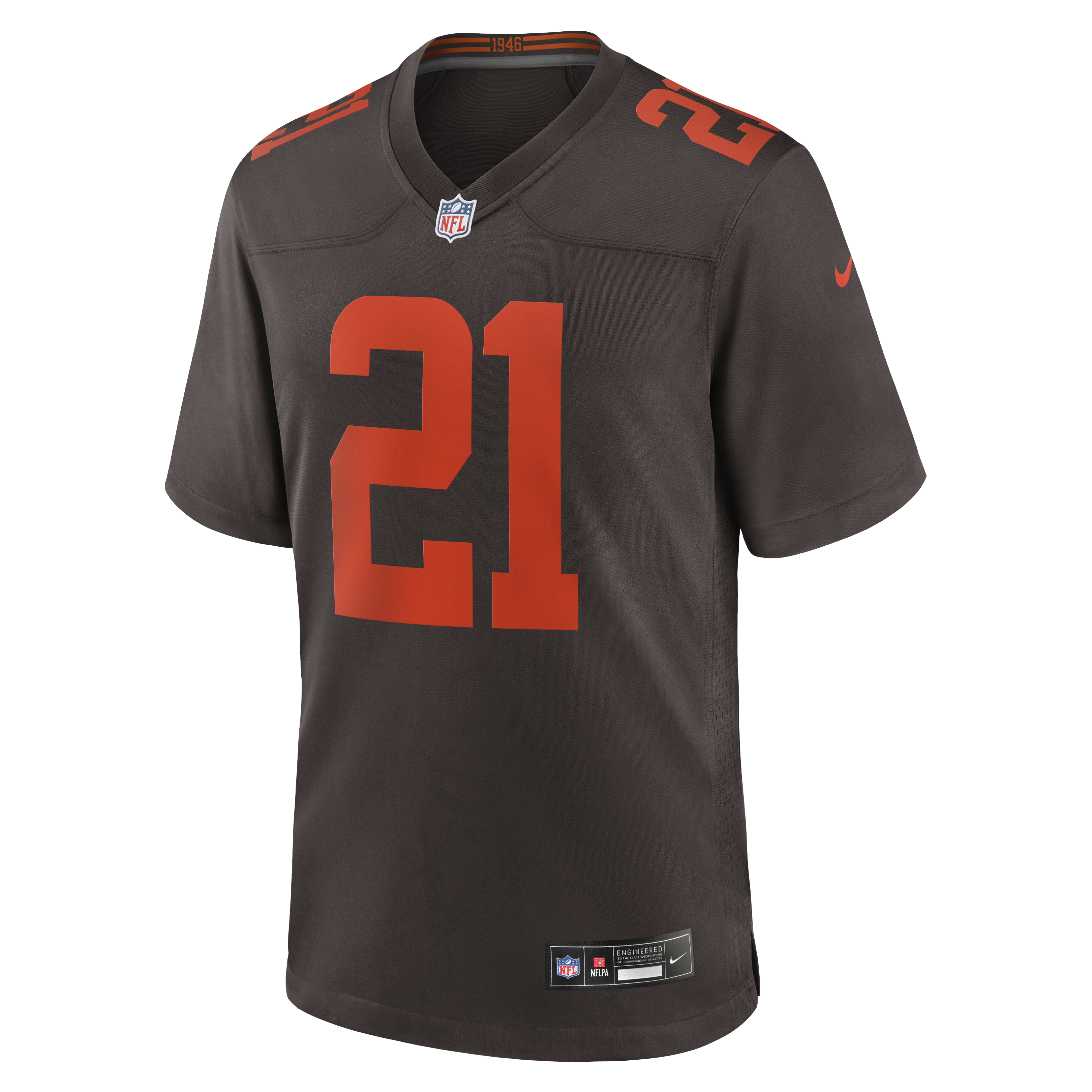 Denzel Ward Cleveland Browns Alpha Dawg Game Jersey – Brown