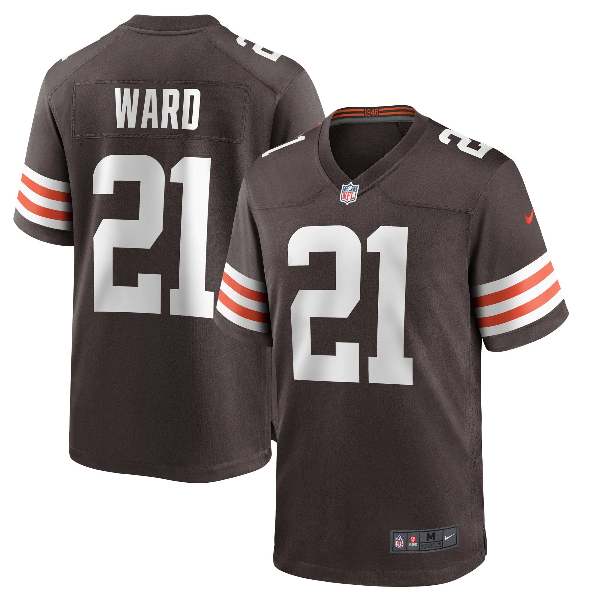 Denzel Ward Cleveland Browns Player Game Jersey - Brown