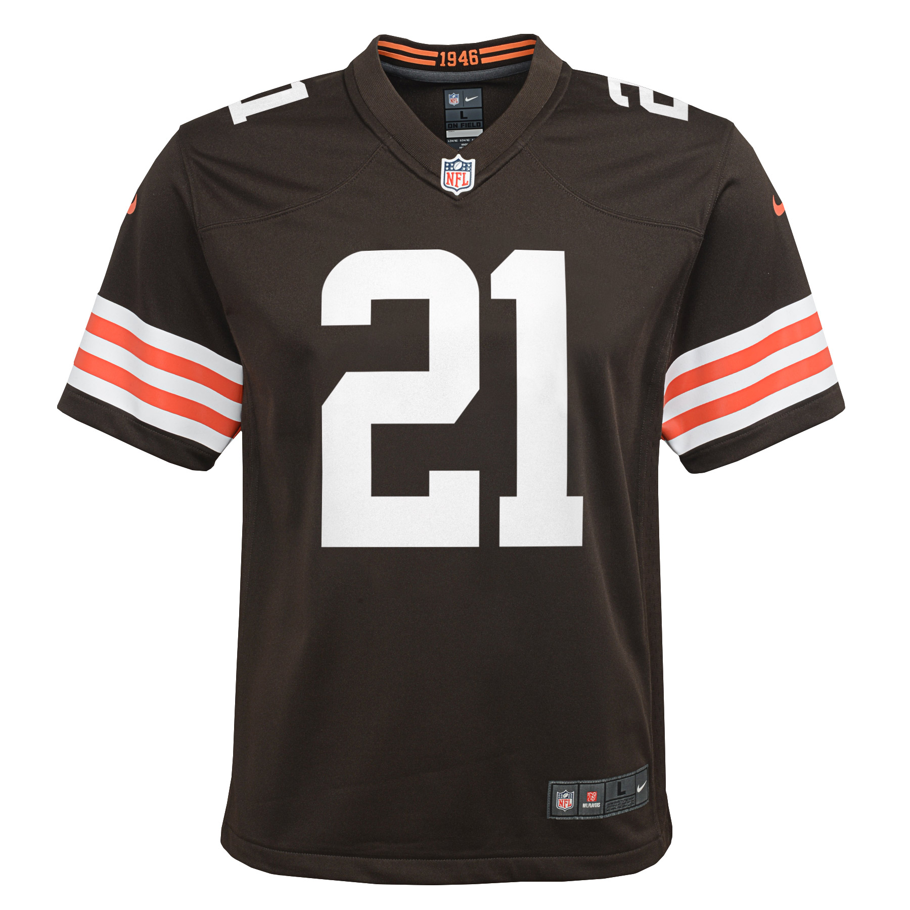 Denzel Ward Cleveland Browns Youth Game Jersey – Brown