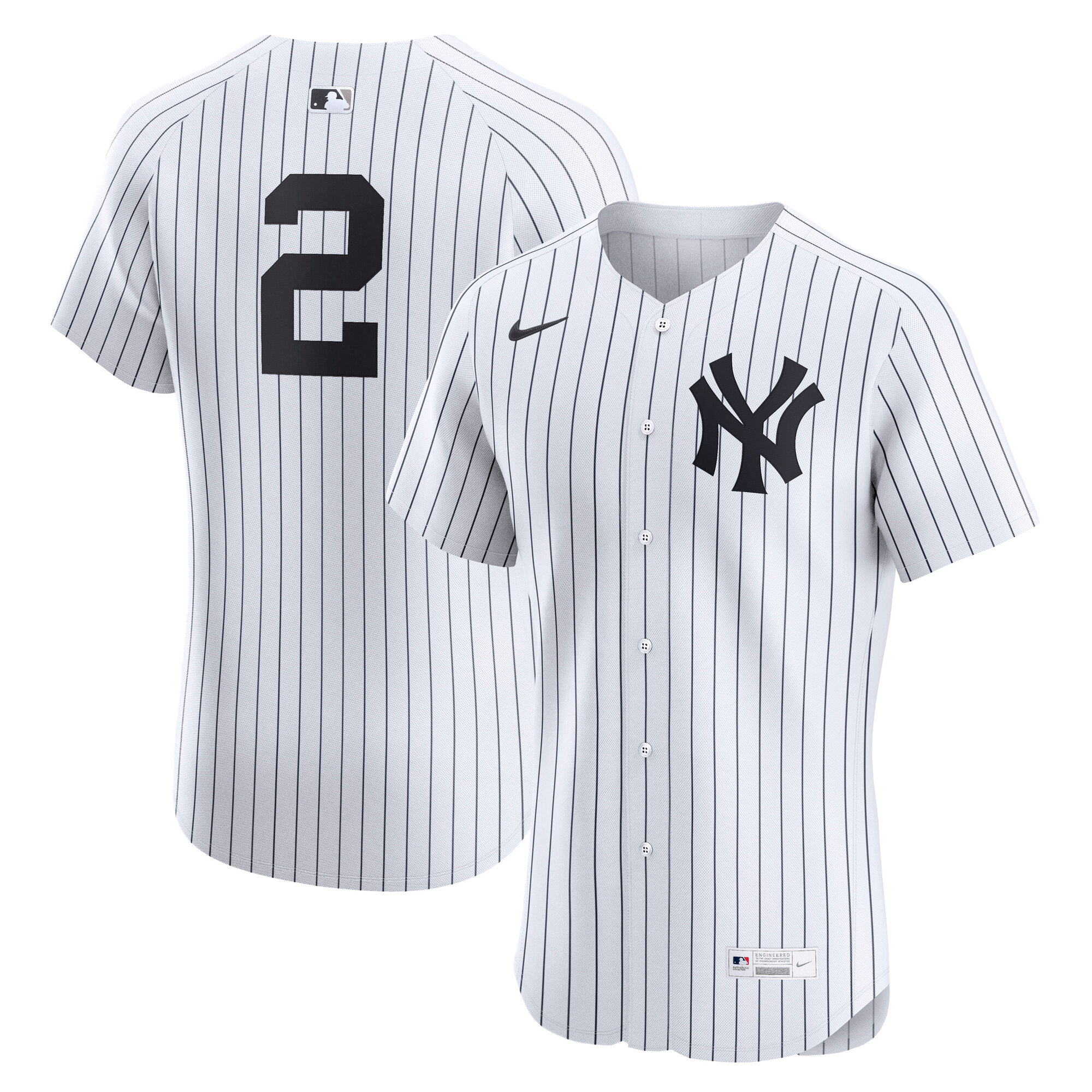 Derek Jeter New York Yankees Home Elite Player Jersey - White