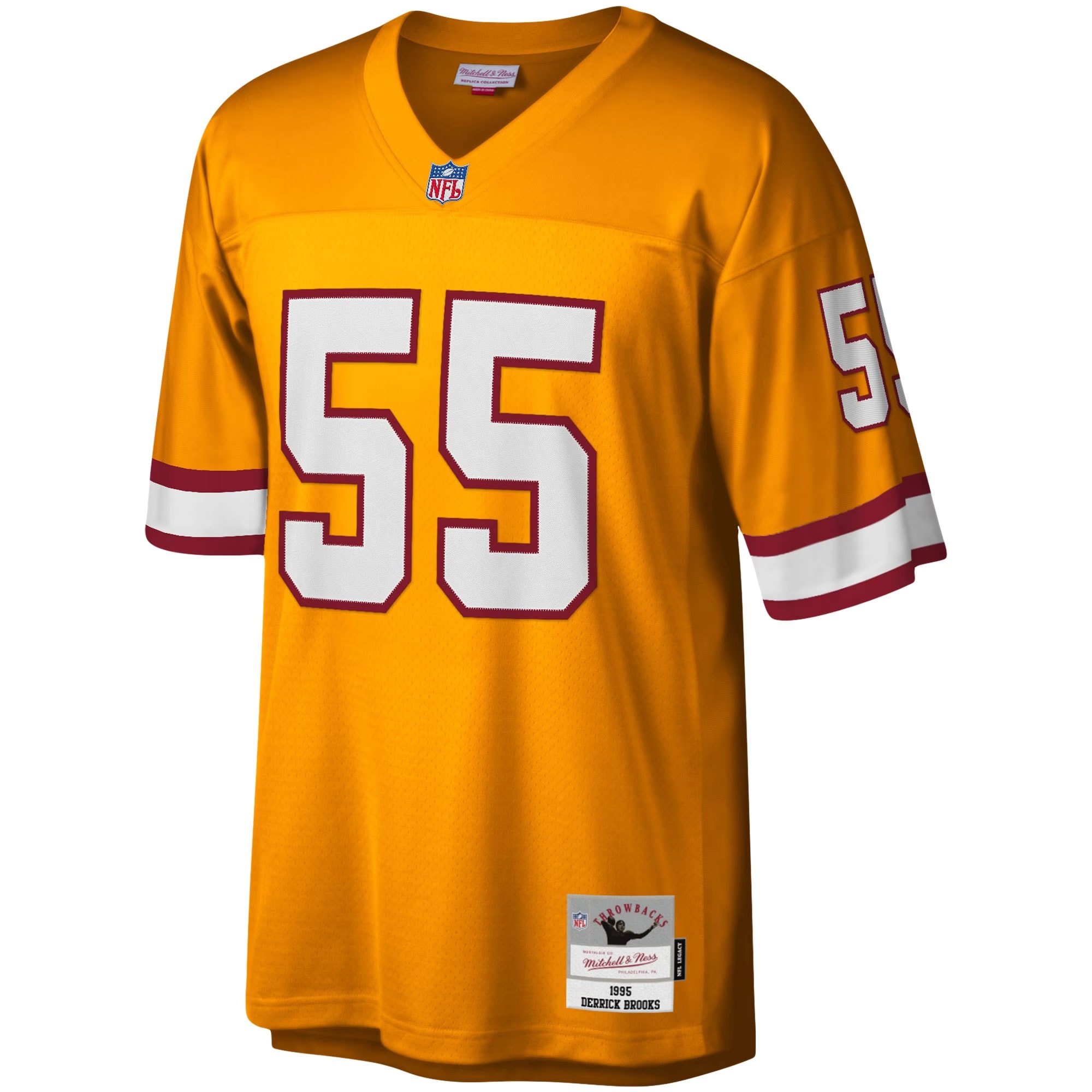 Derrick Brooks Tampa Bay Buccaneers Big & Tall 1995 Legacy Retired Player Jersey – Orange