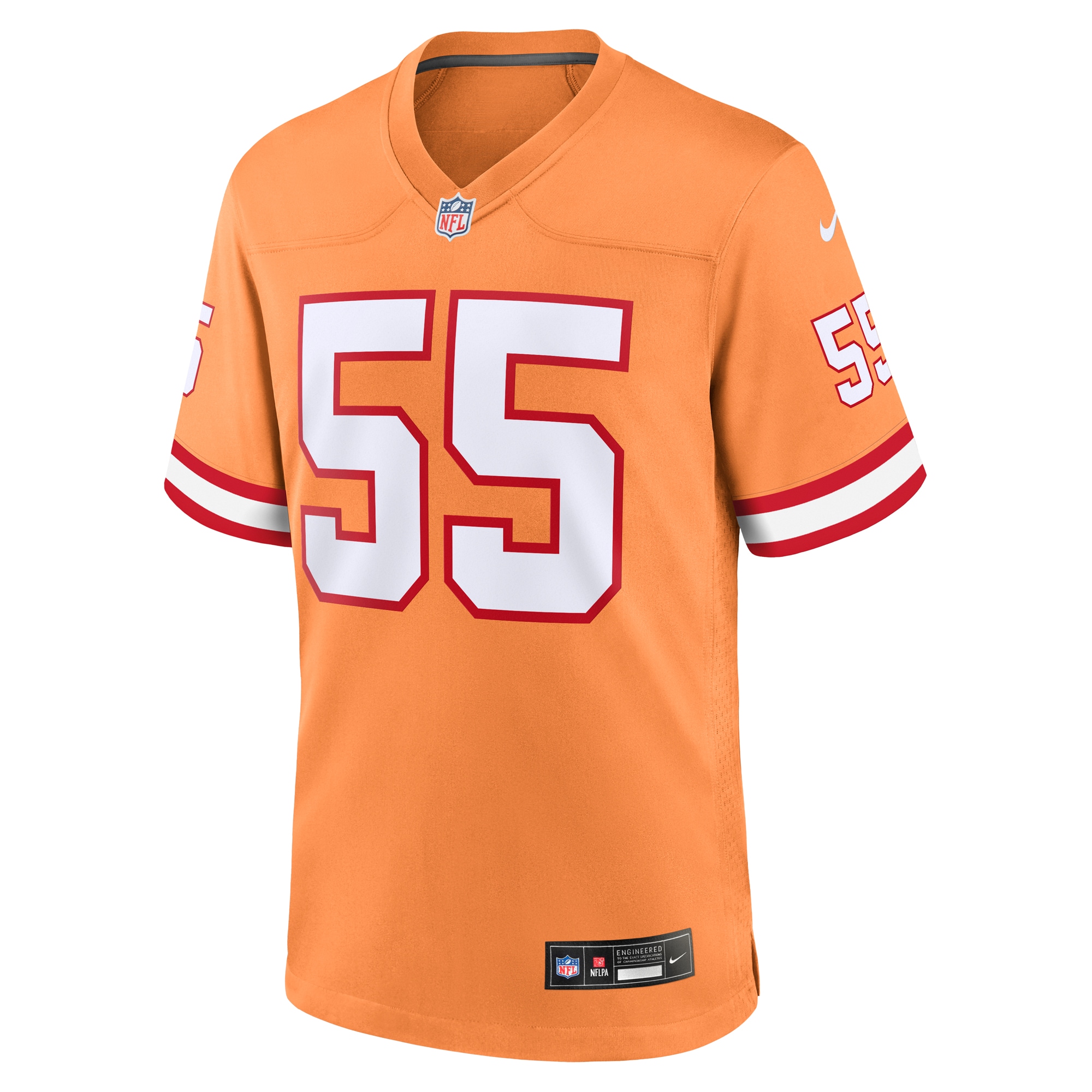 Derrick Brooks Tampa Bay Buccaneers Throwback Game Jersey – Orange