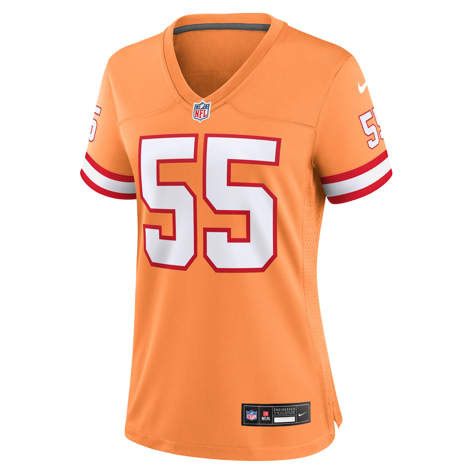 Derrick Brooks Tampa Bay Buccaneers Women’s Throwback Game Jersey – Orange