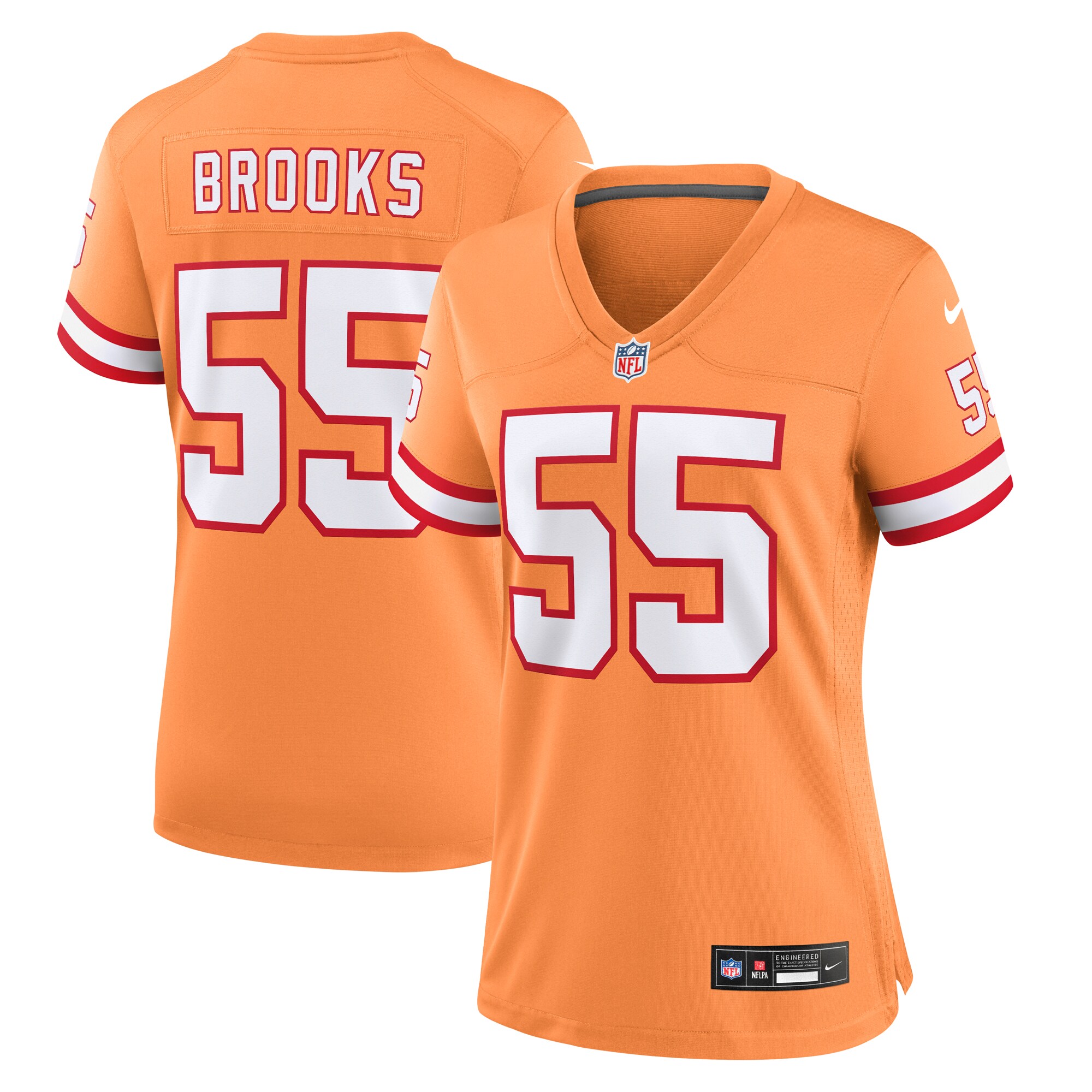 Derrick Brooks Tampa Bay Buccaneers Women's Throwback Game Jersey - Orange