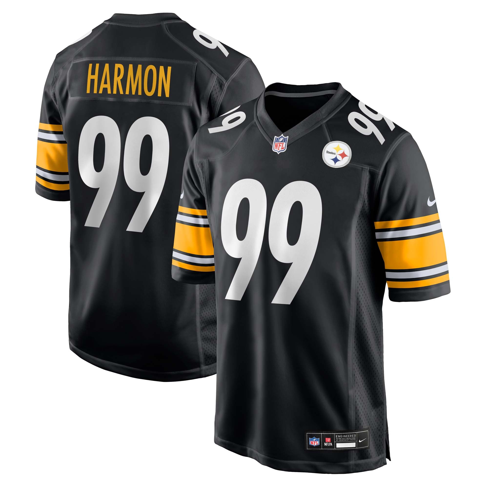 Derrick Harmon Pittsburgh Steelers Game Player Jersey - Black