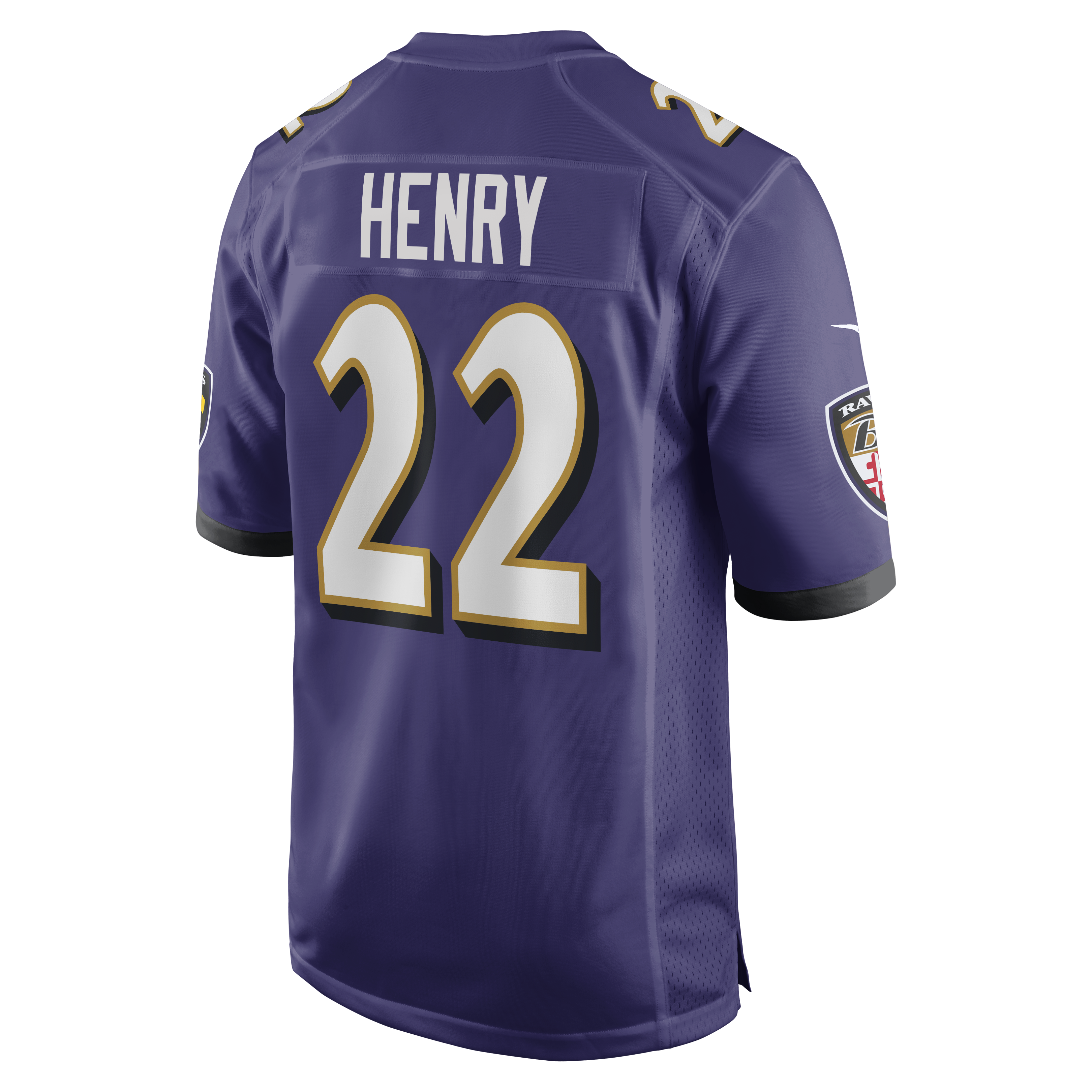 Derrick Henry Baltimore Ravens Game Player Jersey – Purple
