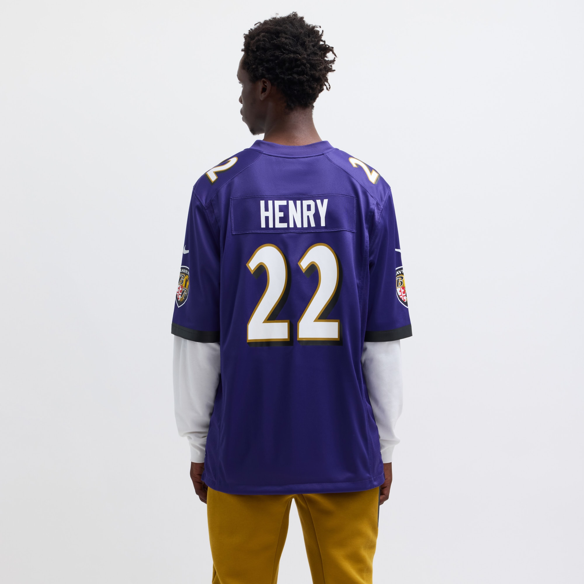 Derrick Henry Baltimore Ravens Game Player Jersey – Purple