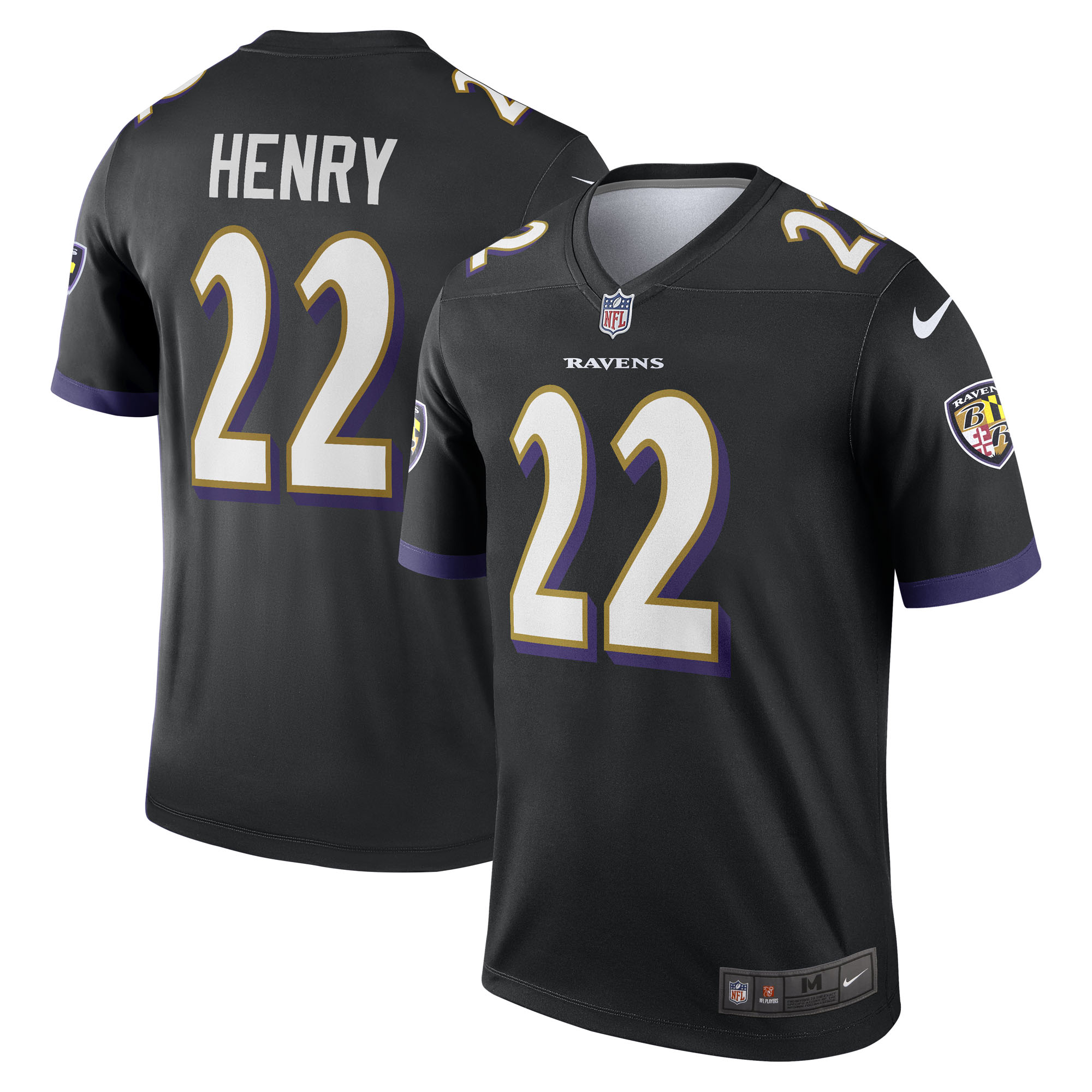 Derrick Henry Baltimore Ravens Legend Player Performance Top - Black