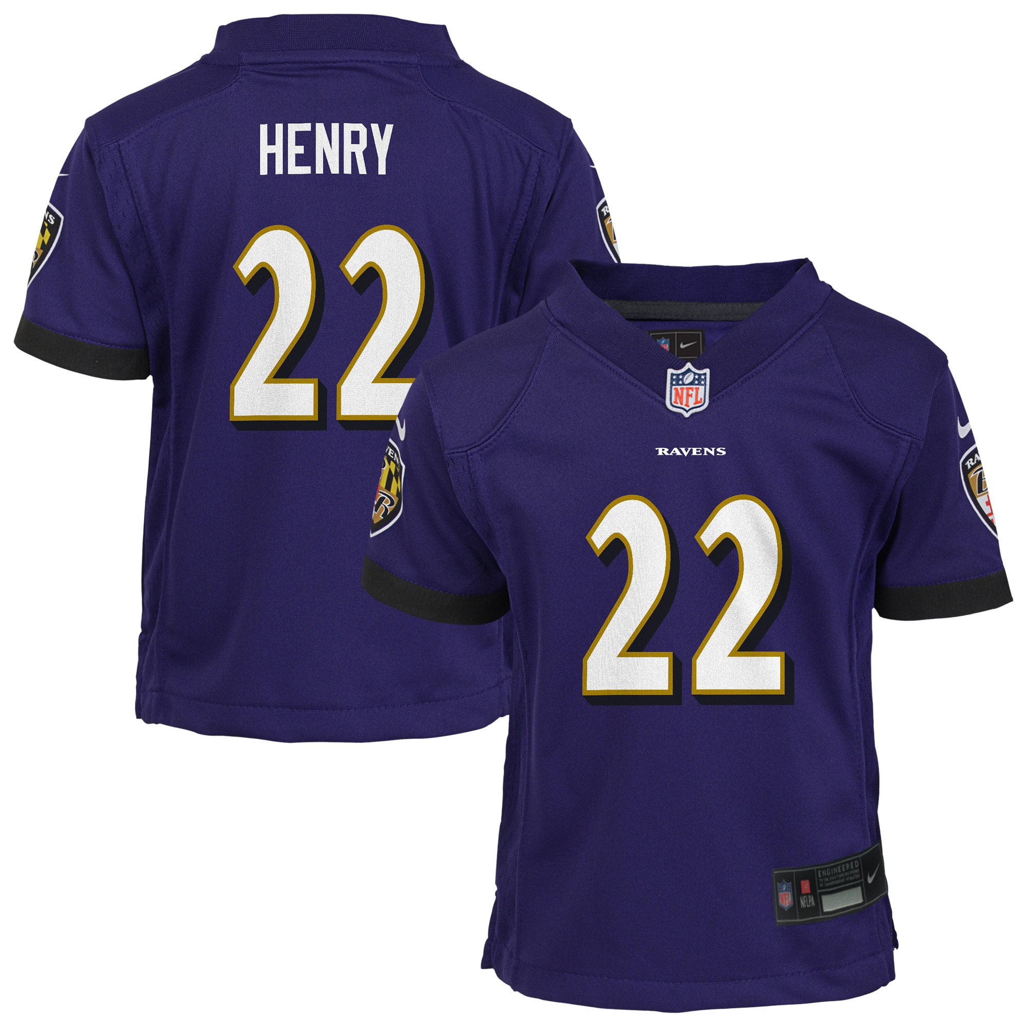 Derrick Henry Baltimore Ravens Toddler Game Jersey - Purple