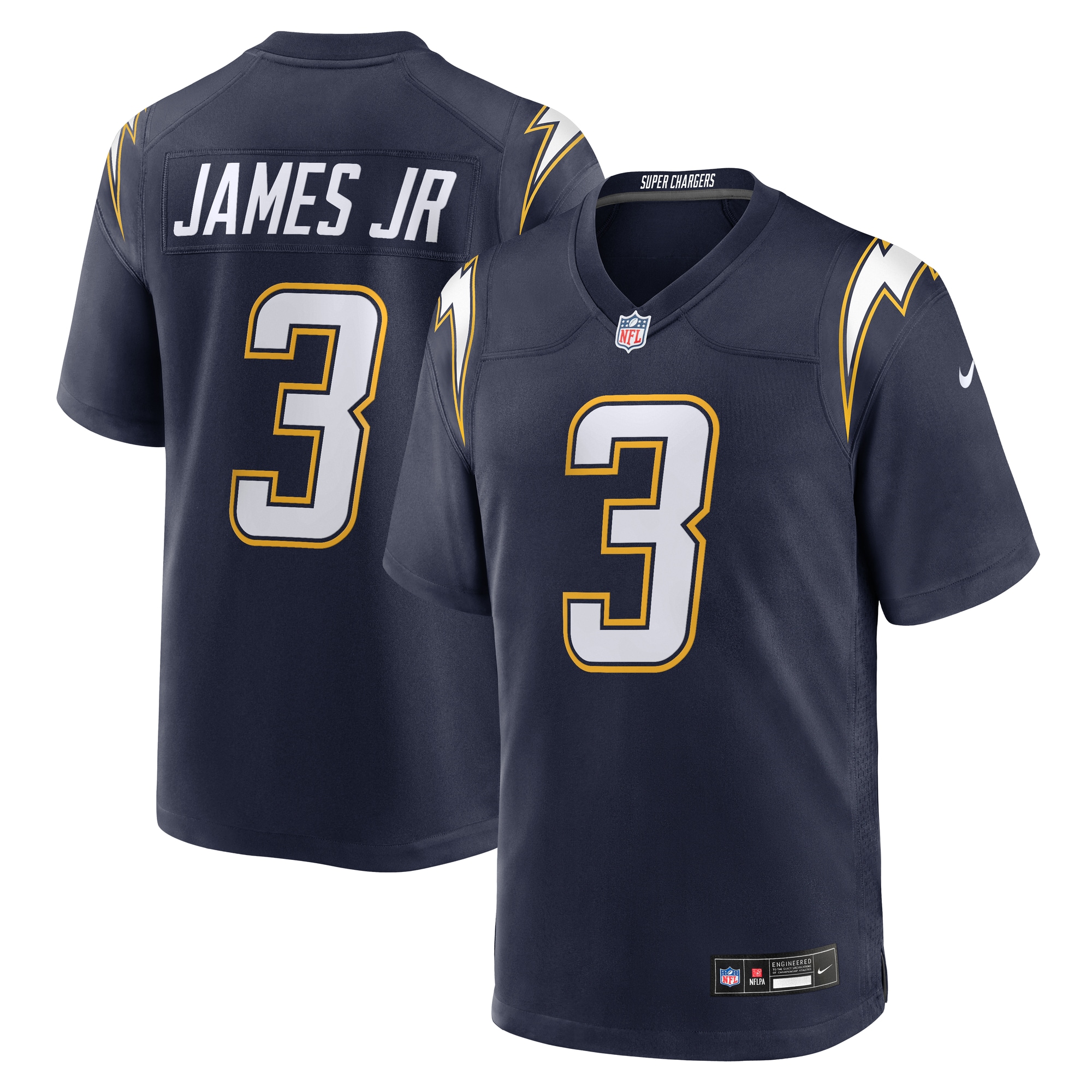 Derwin James Jr. Los Angeles Chargers Alternate Charger Power Game Player Jersey