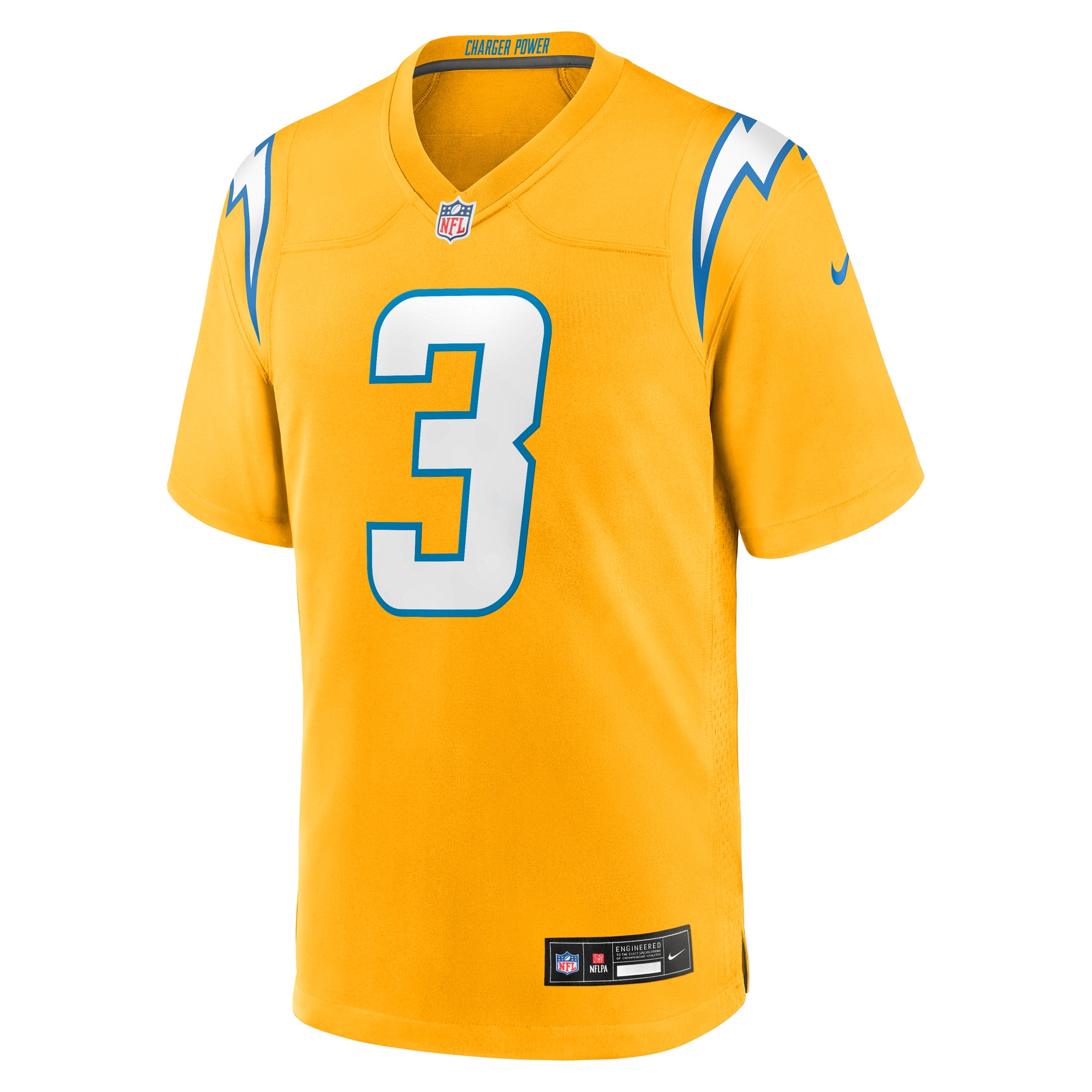 Derwin James Jr. Los Angeles Chargers Alternate Charger Power Game Player Jersey