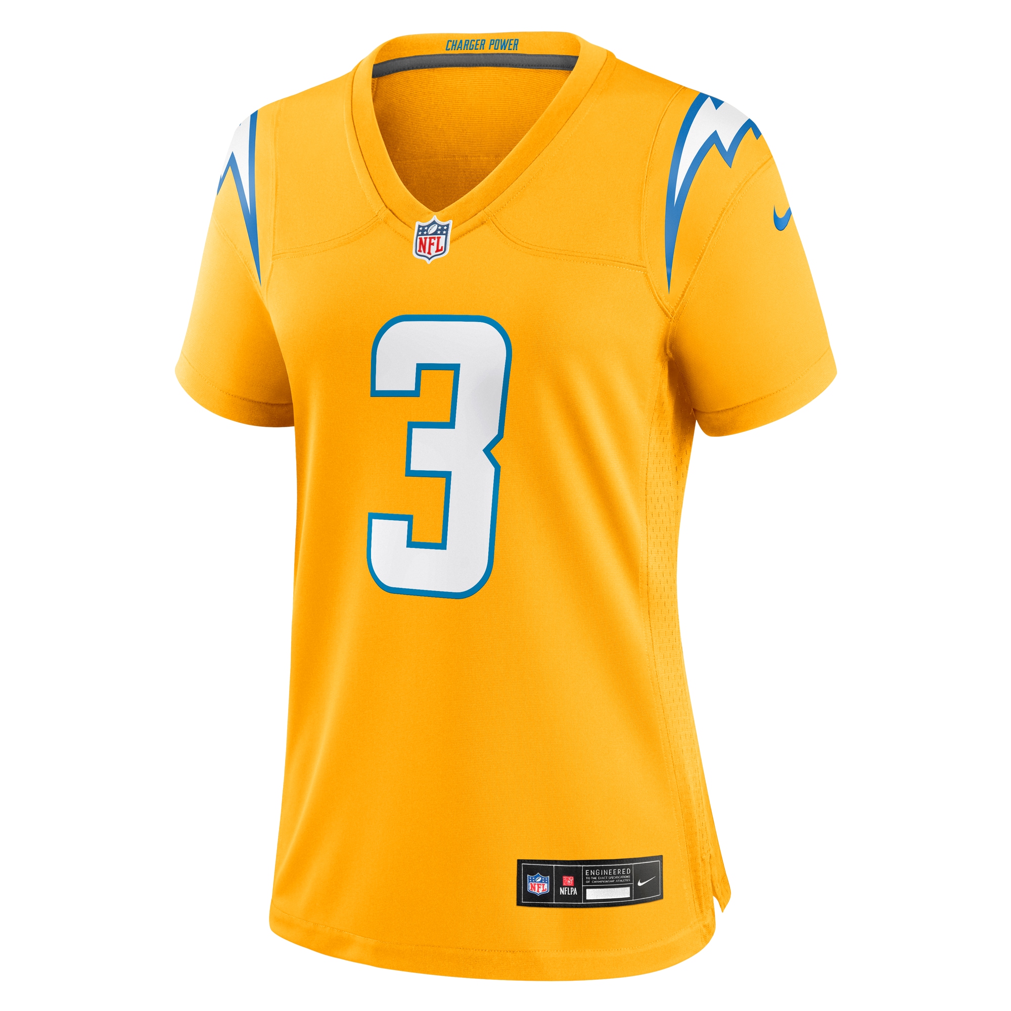 Derwin James Jr. Los Angeles Chargers Women’s Alternate Charger Power Game Jersey