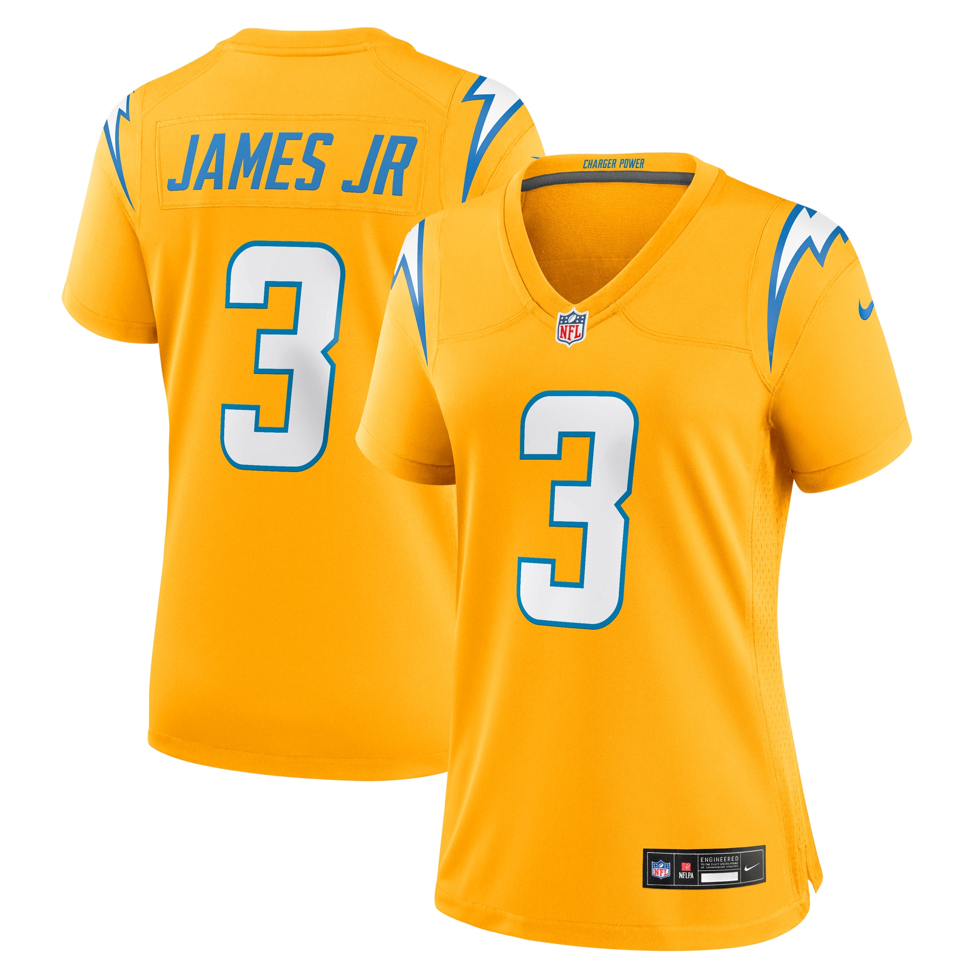 Derwin James Jr. Los Angeles Chargers Women's Alternate Charger Power Game Jersey