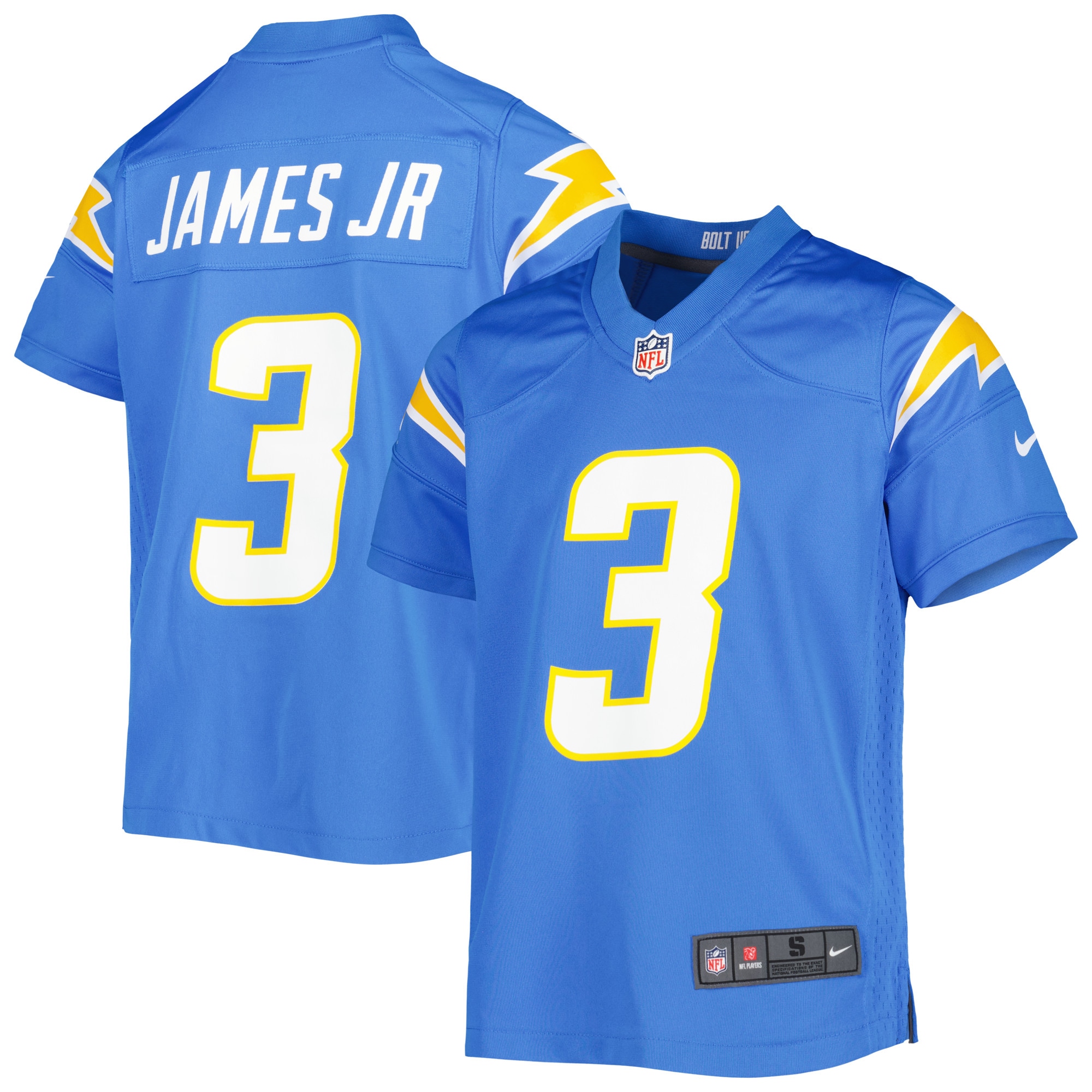 Derwin James Jr. Los Angeles Chargers Youth Game Jersey - Powder Blue