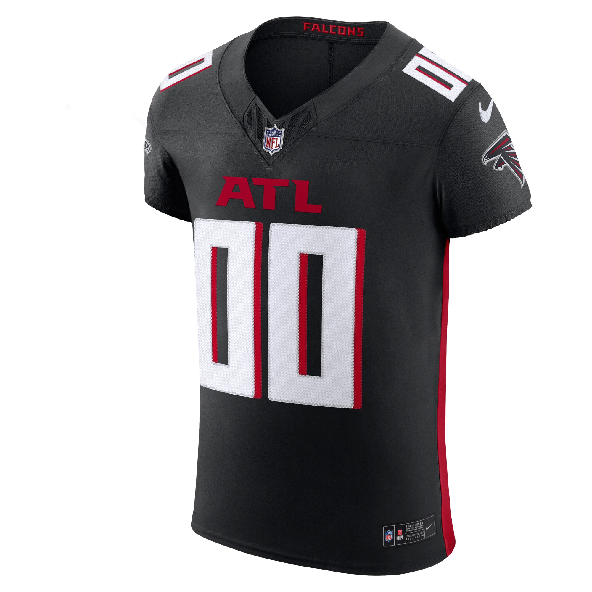 Alternative view of design Nike Falcons Black Custom Jersey - Nike Falcons Black Custom