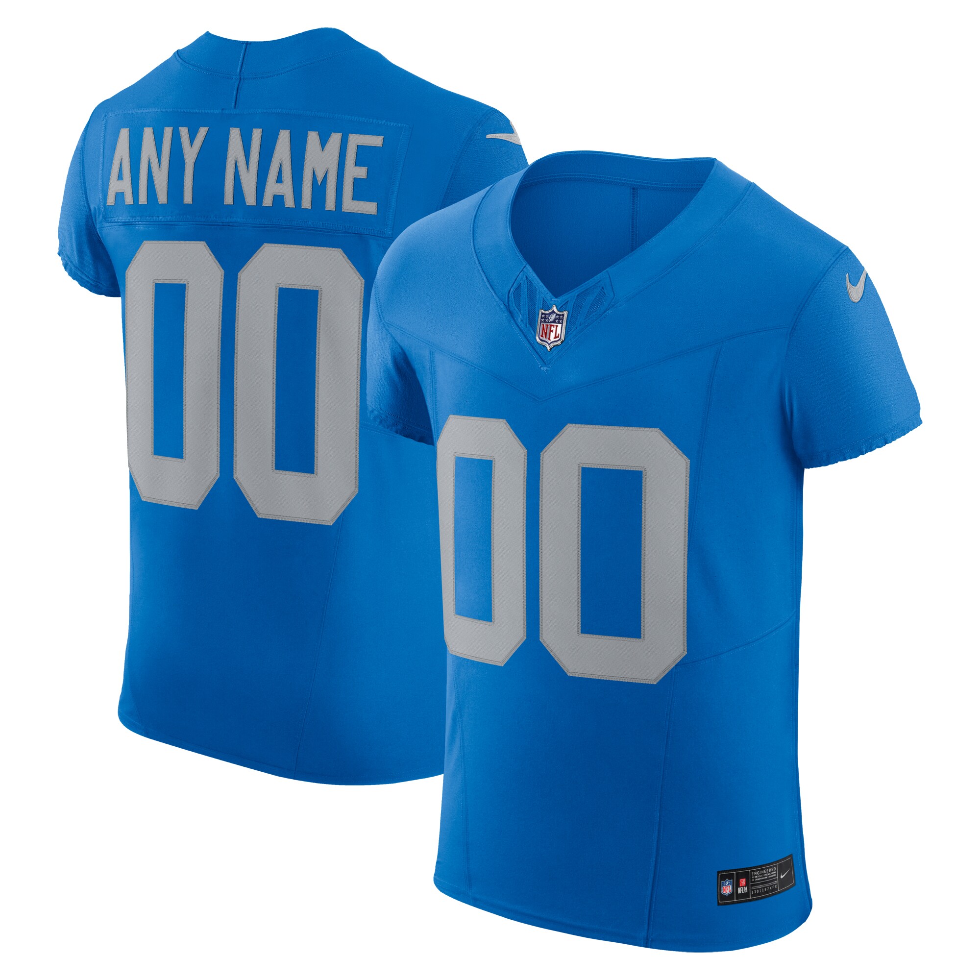 Detroit Lions Alternate Vapor F.U.S.E. Elite Custom Jersey - Blue