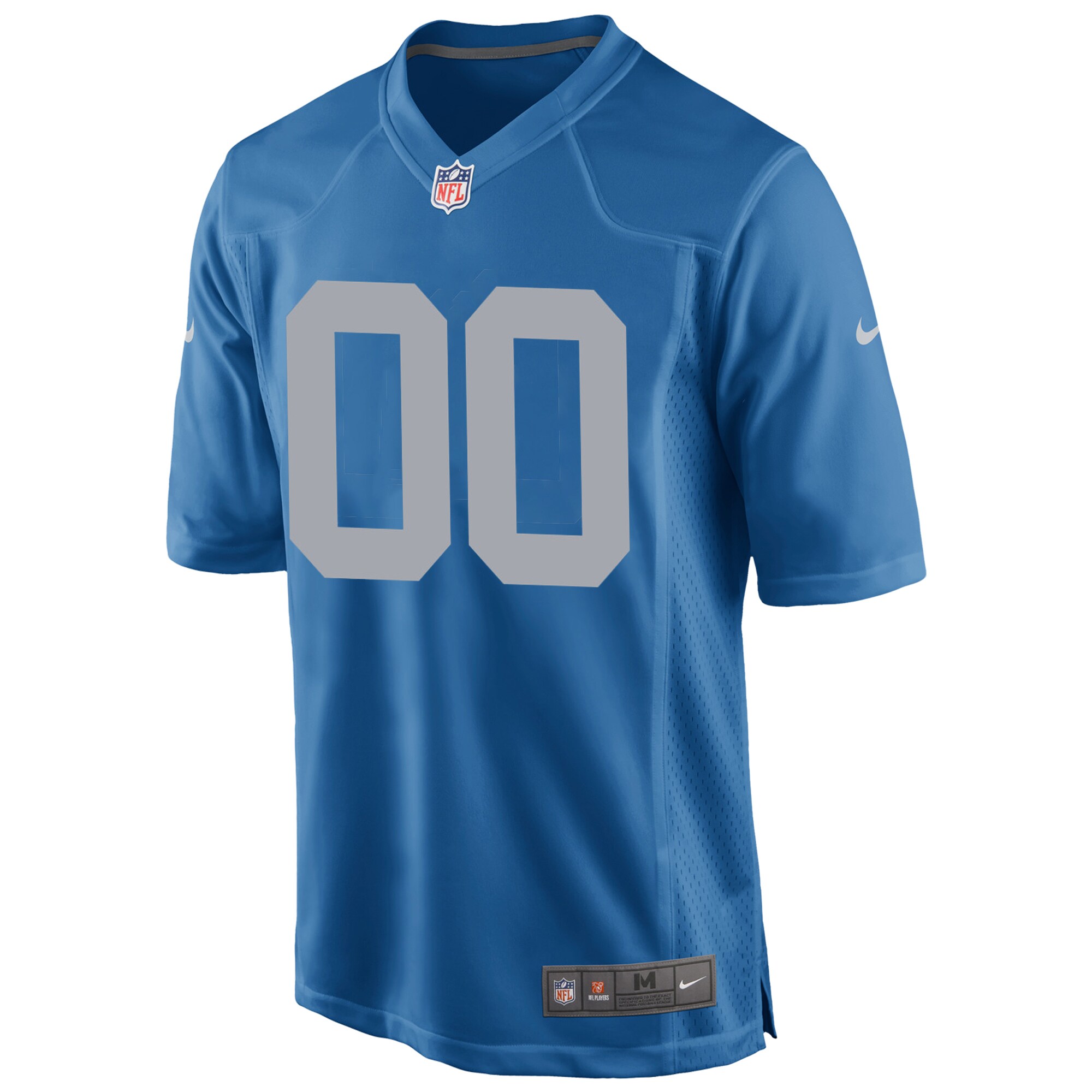 Alternative view of Detroit Lions Blue Custom Jersey nike - Nike Detroit Lions Blue Custom