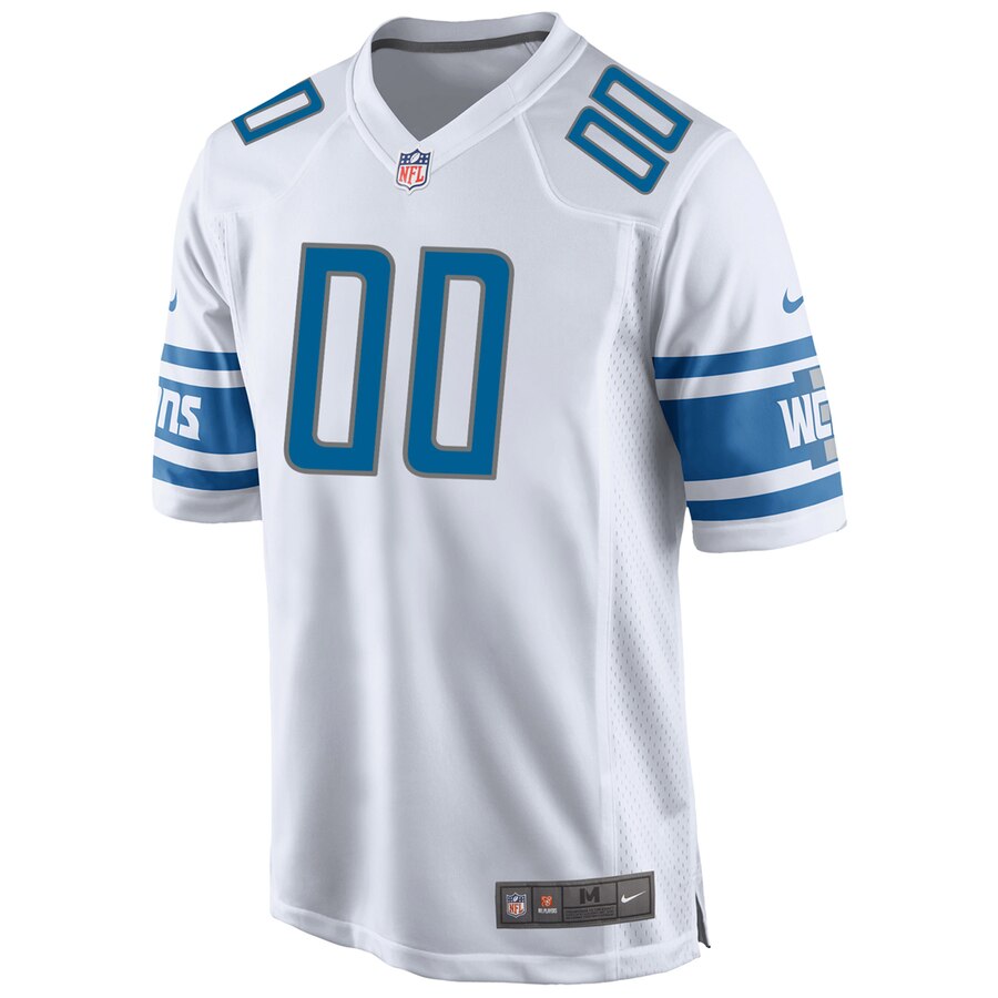 Alternative view of detroit Nike Lions White Custom Jersey - Nike Lions White Custom