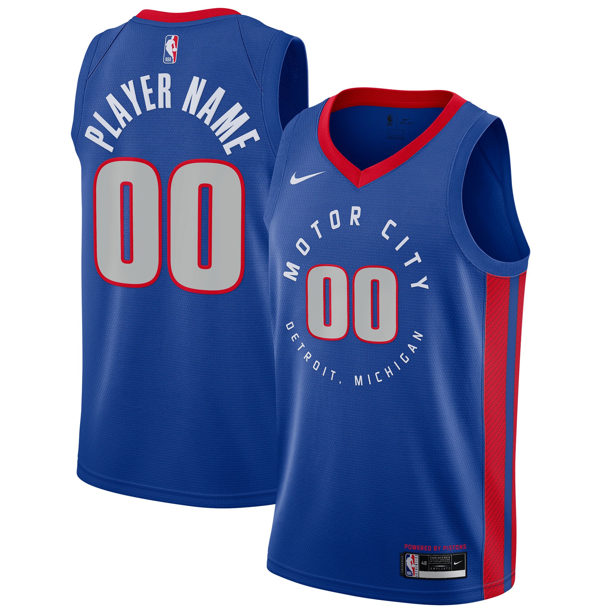 Detroit Pistons Blue Jersey - Detroit Pistons Nike Blue Jersey