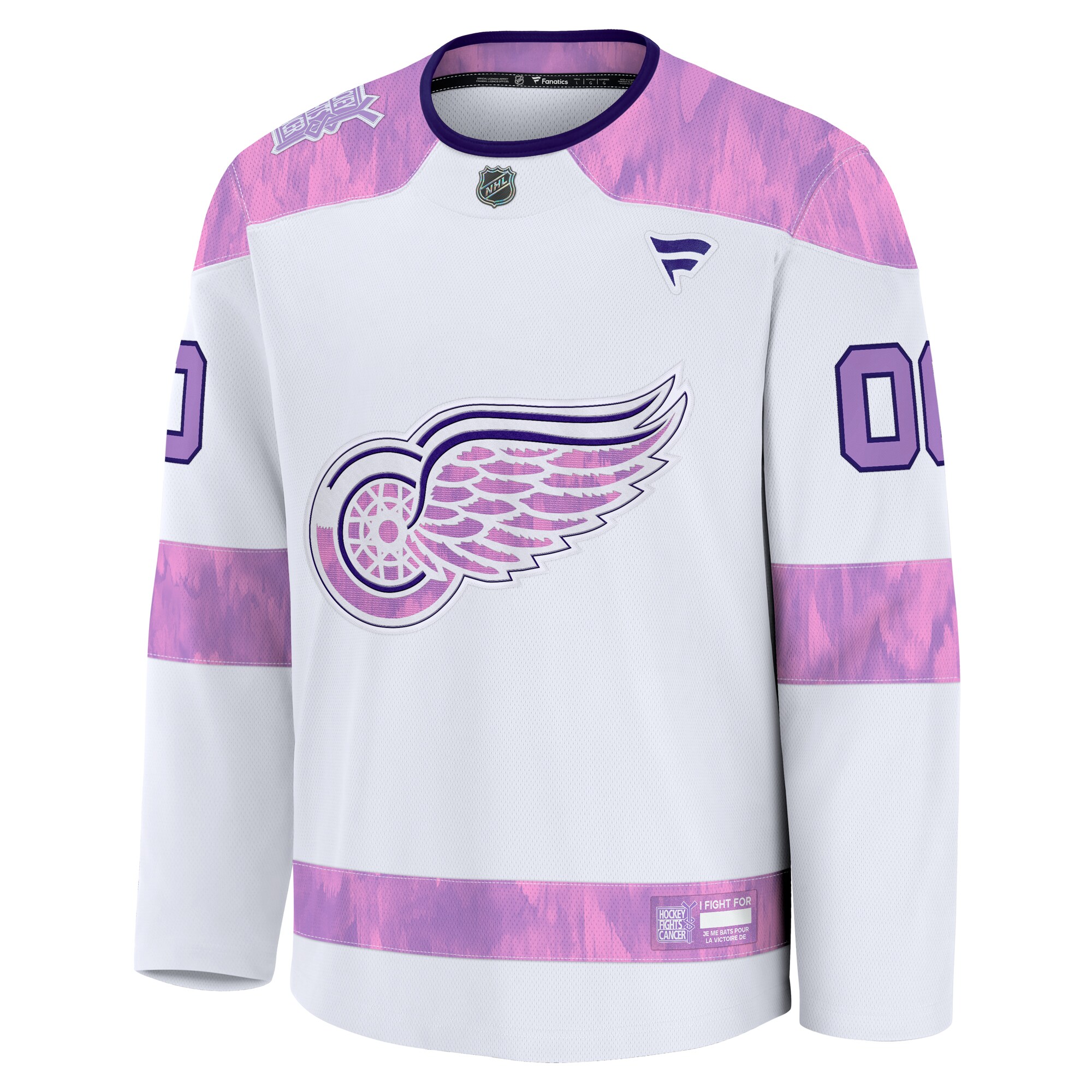 Alternative view of Detroit Red Wings 2024 HFC Jersey: Amazing Fanatics Practice Edition