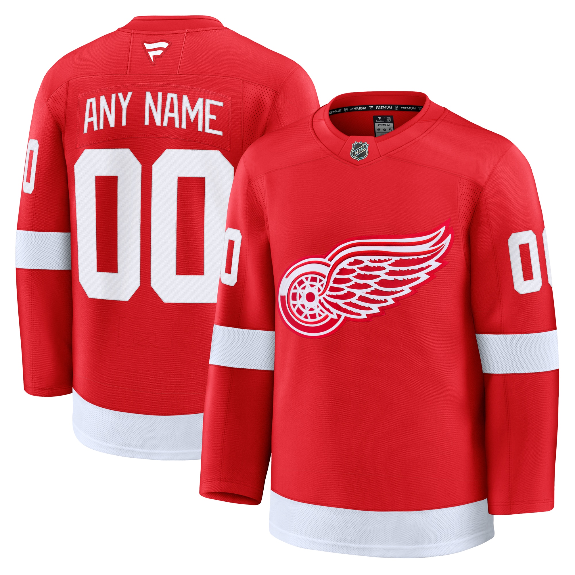 Detroit Red Wings Fanatics Home Premium Custom Jersey
