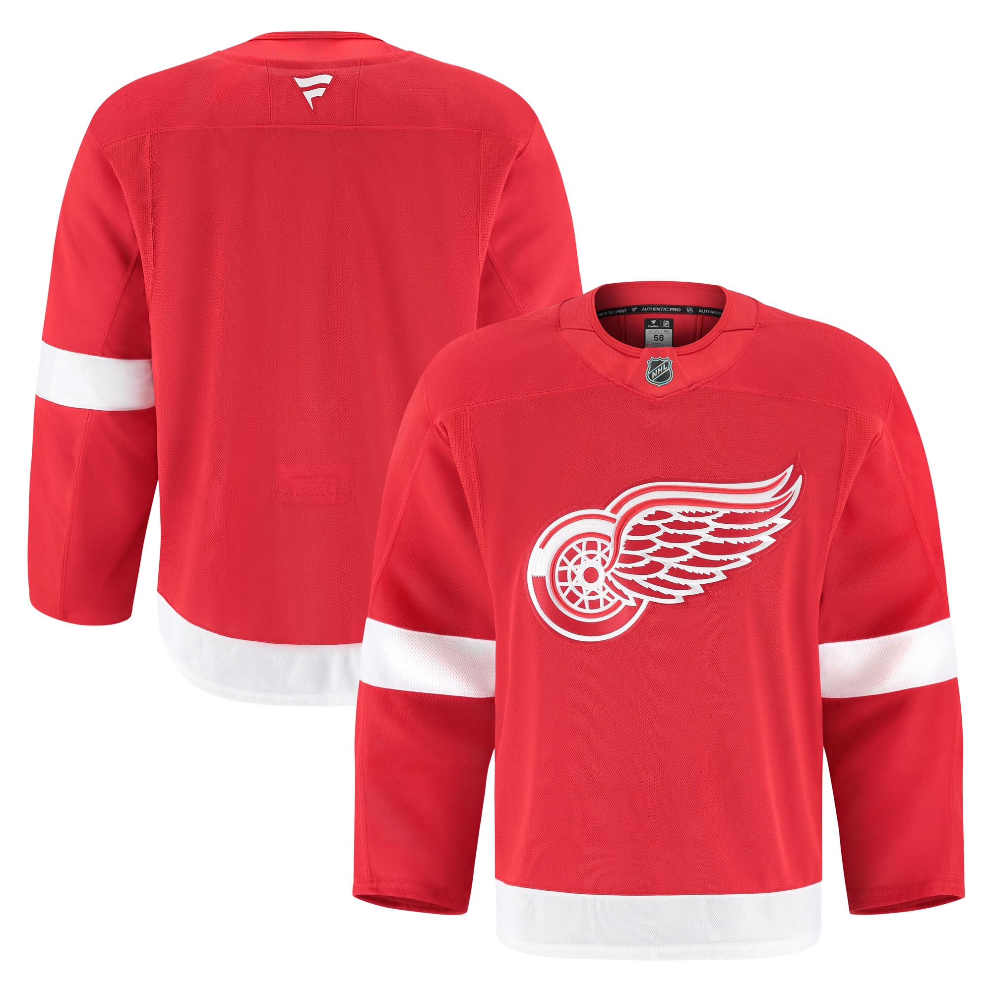 Detroit Red Wings Fanatics Home Pro Jersey - Red