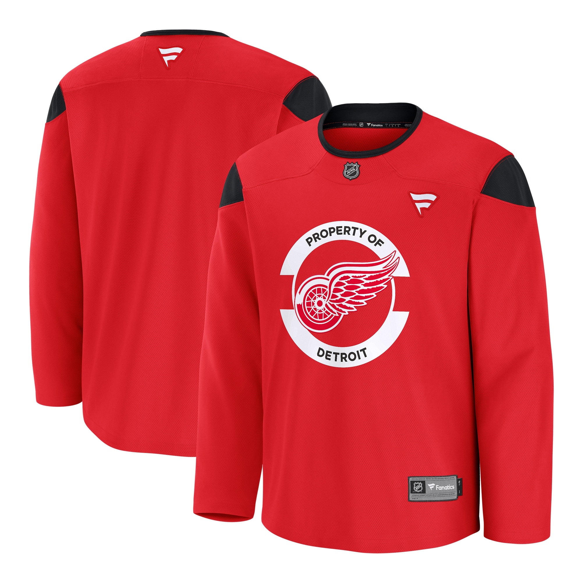 Detroit Red Wings Fanatics Practice Jersey - Red