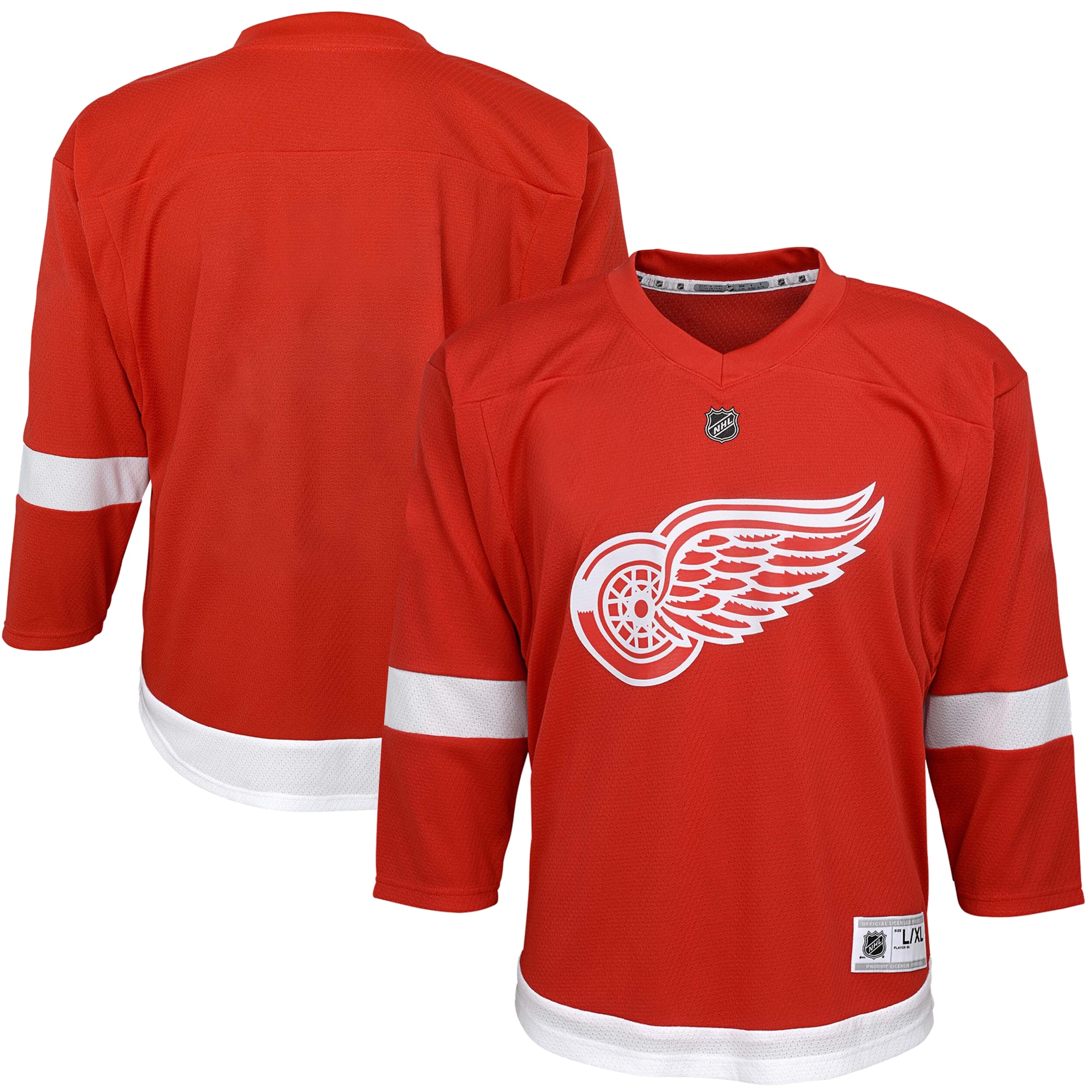 Detroit Red Wings Youth Home Blank Jersey - Red