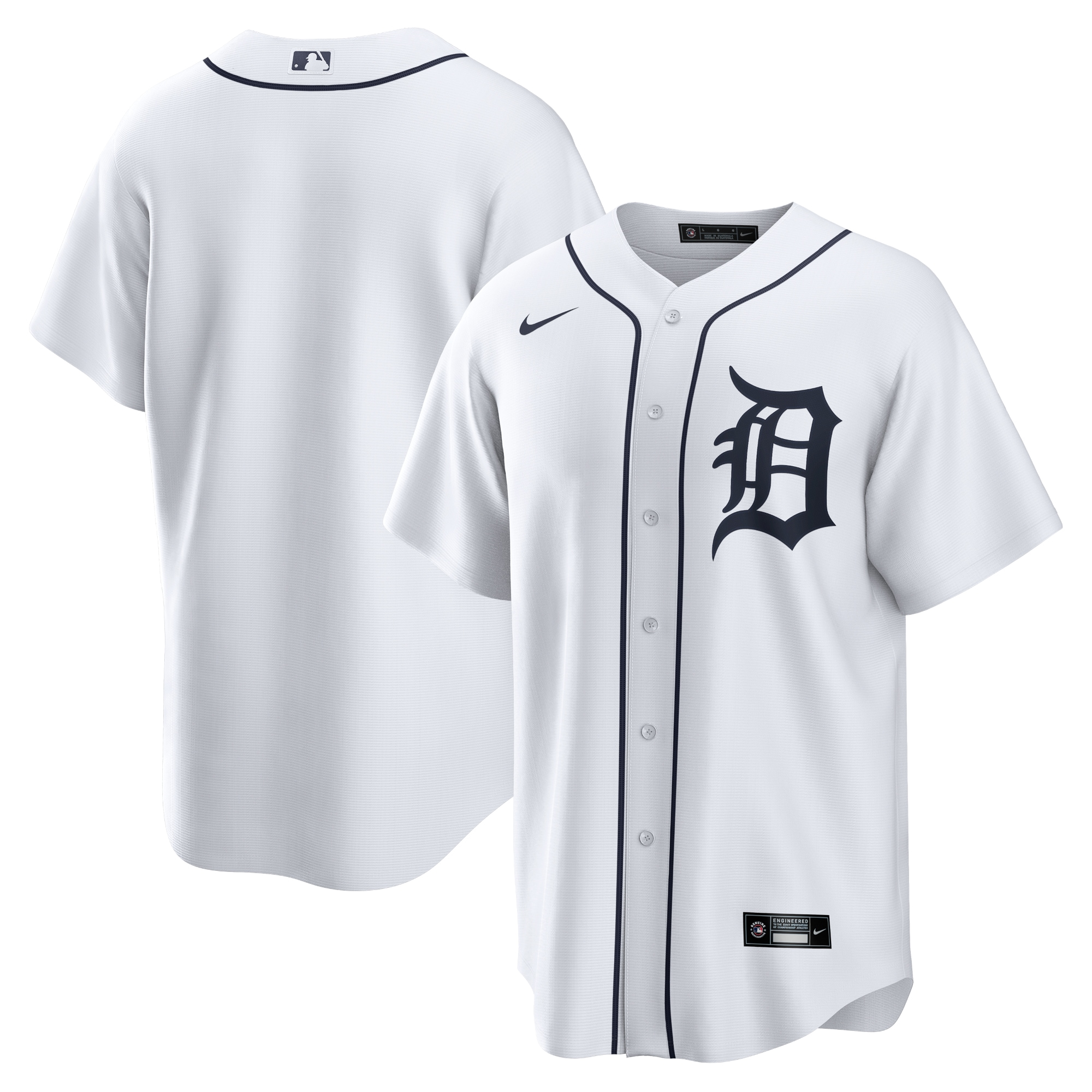 Detroit Tigers Home Team Jersey - White