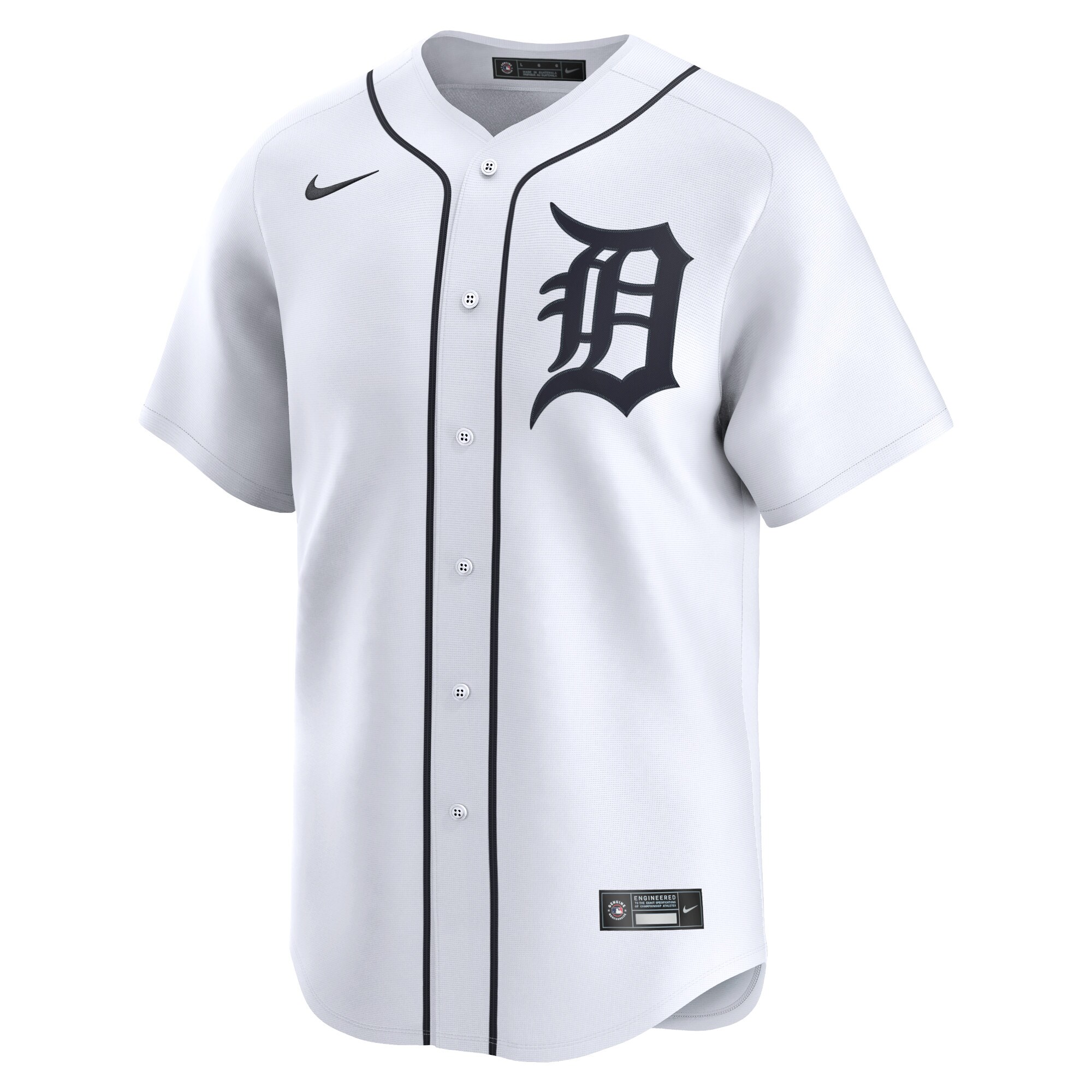 Alternative view of Detroit Tigers White Jersey - Nike Detroit Tigers White Replica Jersey