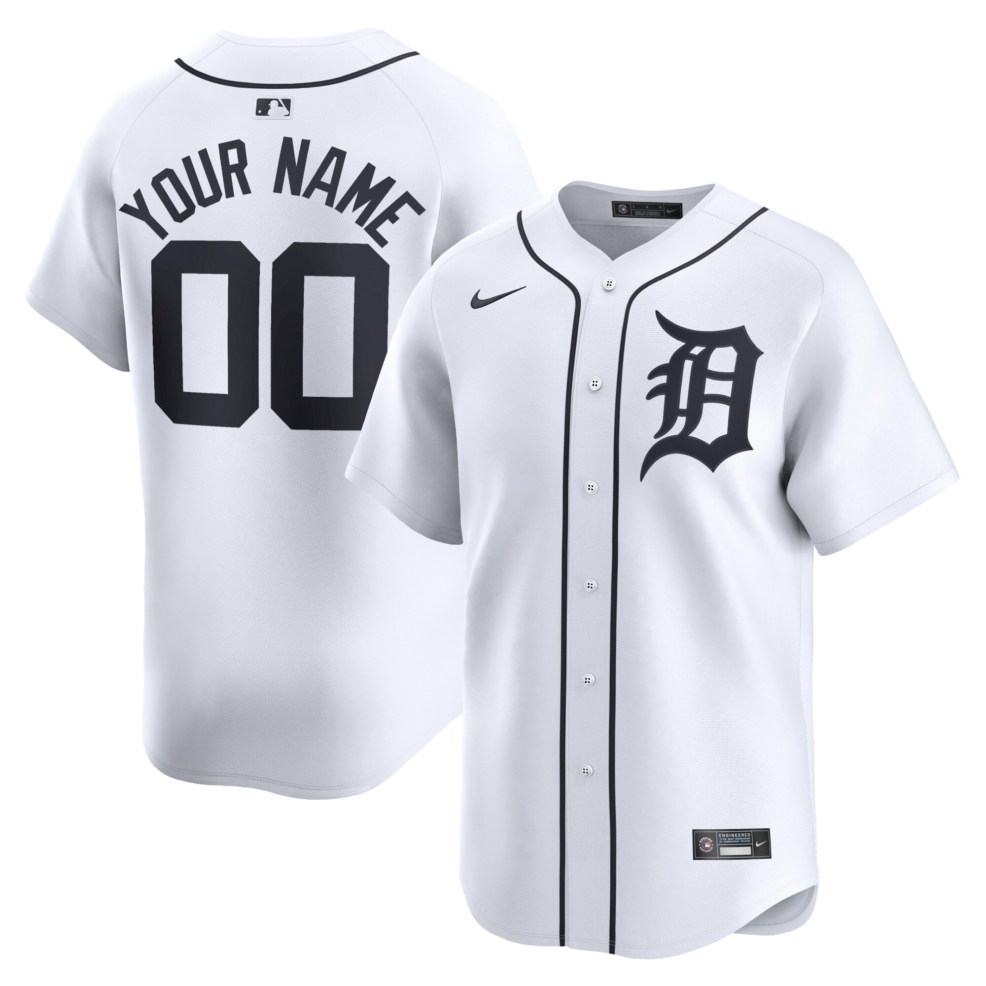 Detroit Tigers White Jersey - Nike Detroit Tigers White Replica Jersey