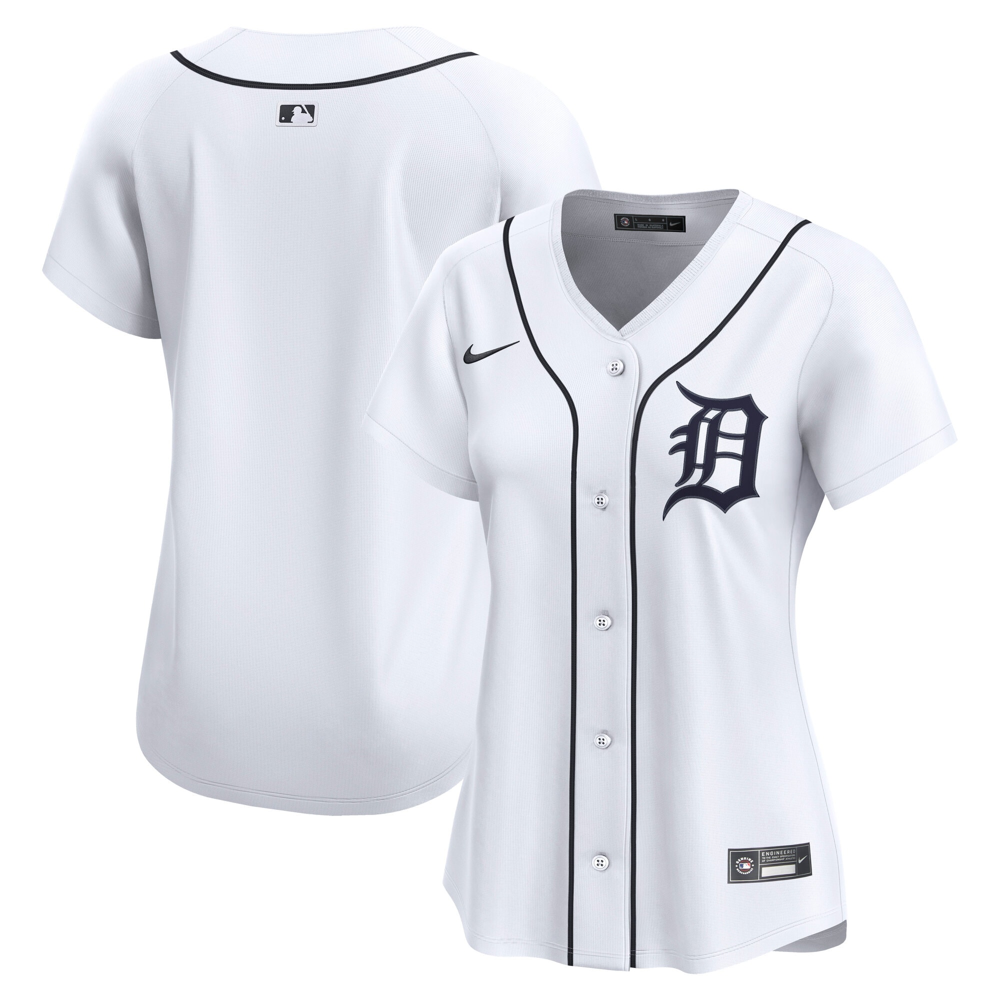 Detroit Tigers Women's Home Limited Jersey - White