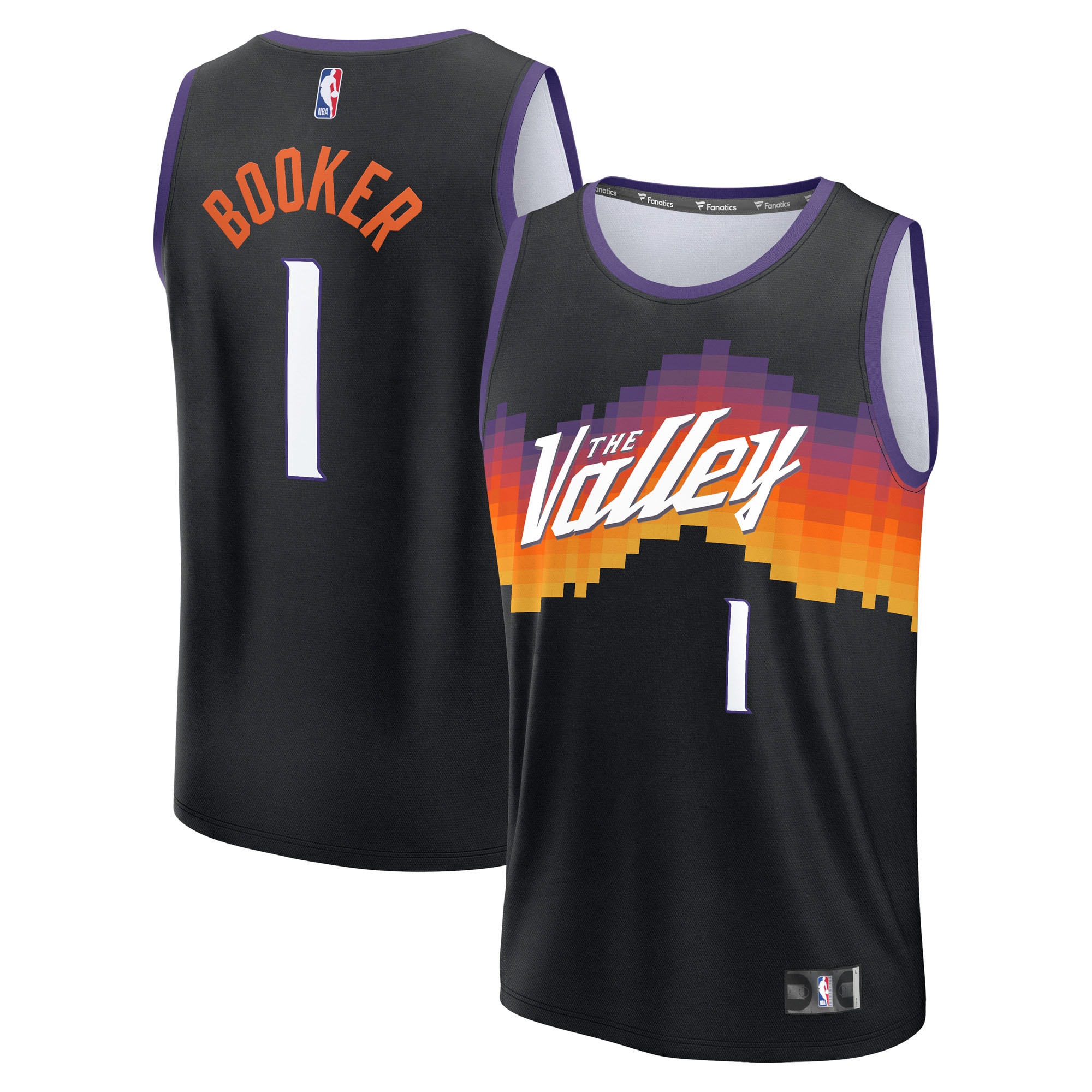 Devin Booker Phoenix Suns Fanatics Youth 2025/26 City Edition Fast Break Jersey - Black