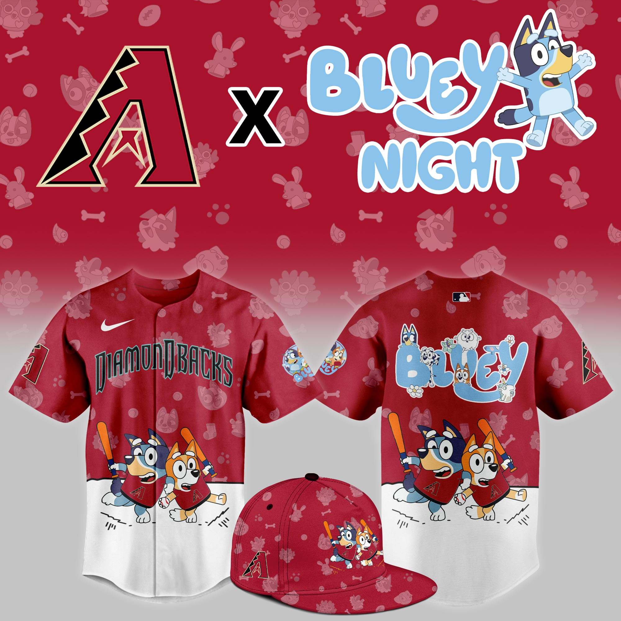 Diamondbacks Bluey Night Jersey - Nike Arizona D-backs