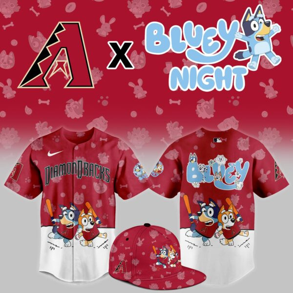 Alternative view of Diamondbacks Bluey Night Jersey - Nike Arizona D-backs